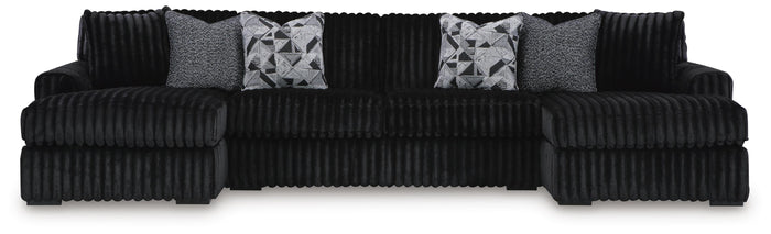 Midnight-Madness 3-Piece Sectional with Chaise