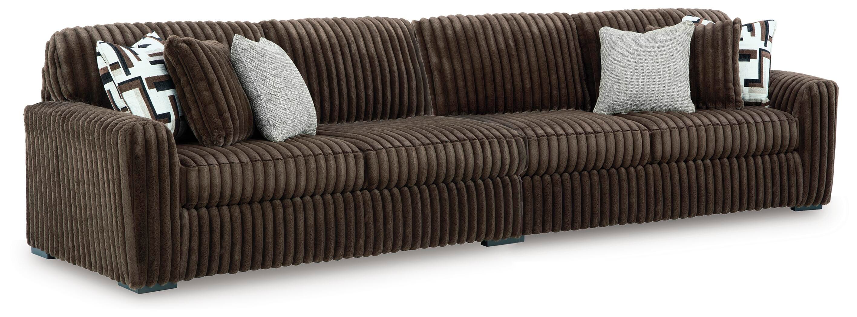 Dar Furniture - Ashley Furniture - Midnight-Madness 2-Piece Sectional - LAF 2-Piece Sectional / Chocolate - 98104S7