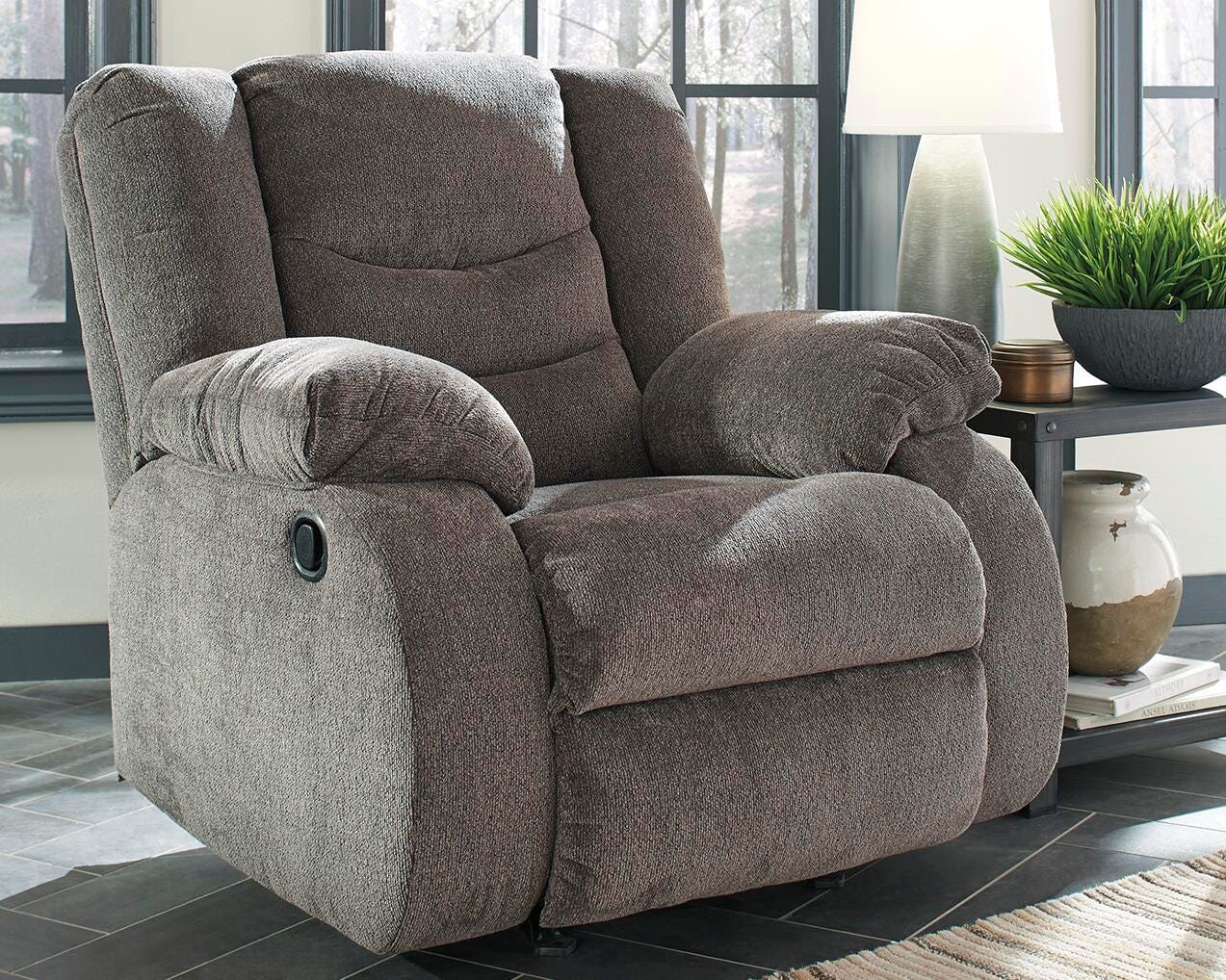 Dar Furniture - Ashley Furniture - Tulen Recliner - Rocker Recliner / Gray - 9860625