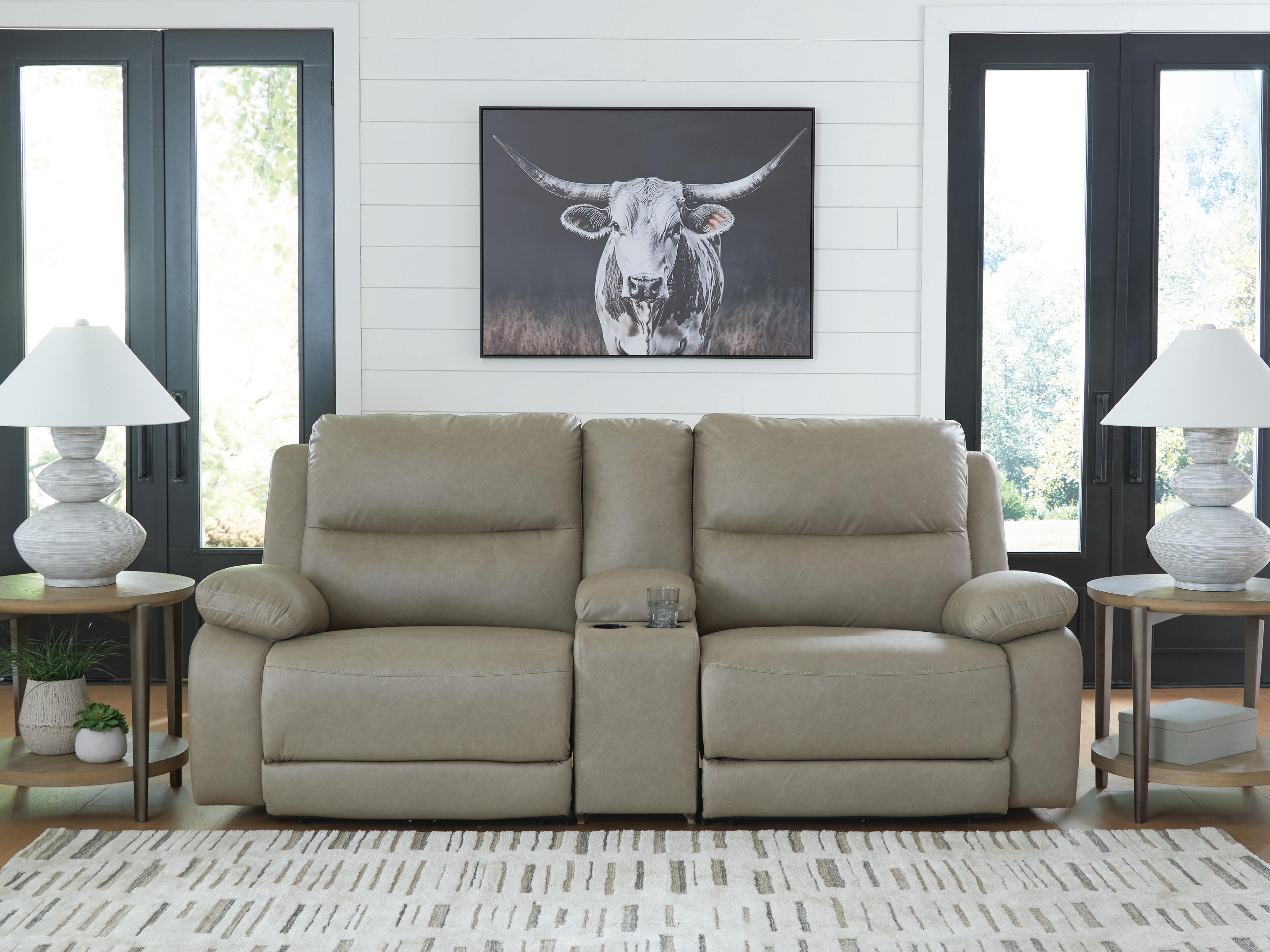 Dar Furniture - Ashley Furniture - Narwhal Place 3-Piece Power Reclining Sectional - 3-Piece Power Reclining Sectional / Pebble - PC99201S3