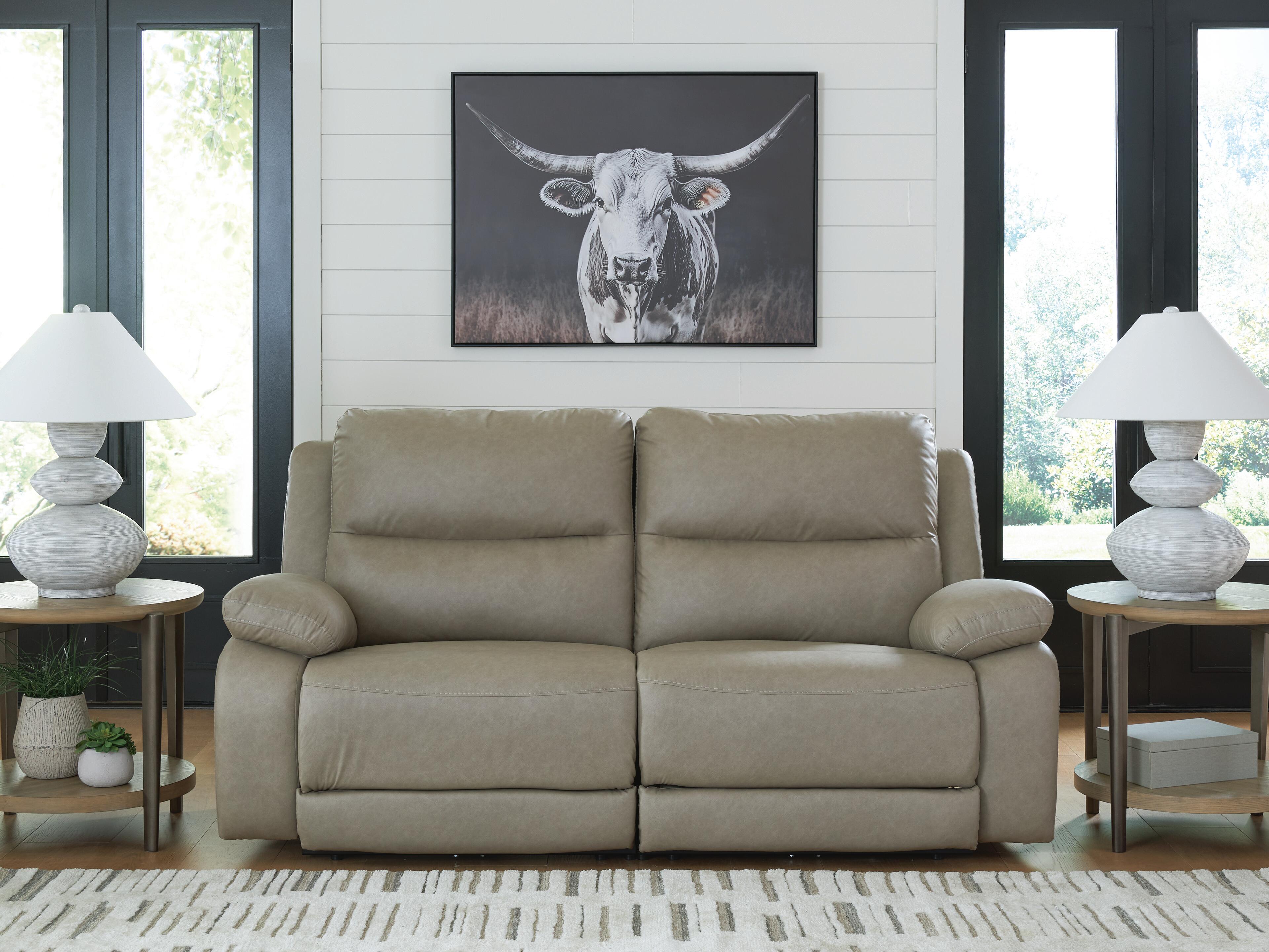 Dar Furniture - Ashley Furniture - Narwhal Place 2-Piece Reclining Loveseat - 2-Piece Reclining Loveseat / Pebble - PC99201S21