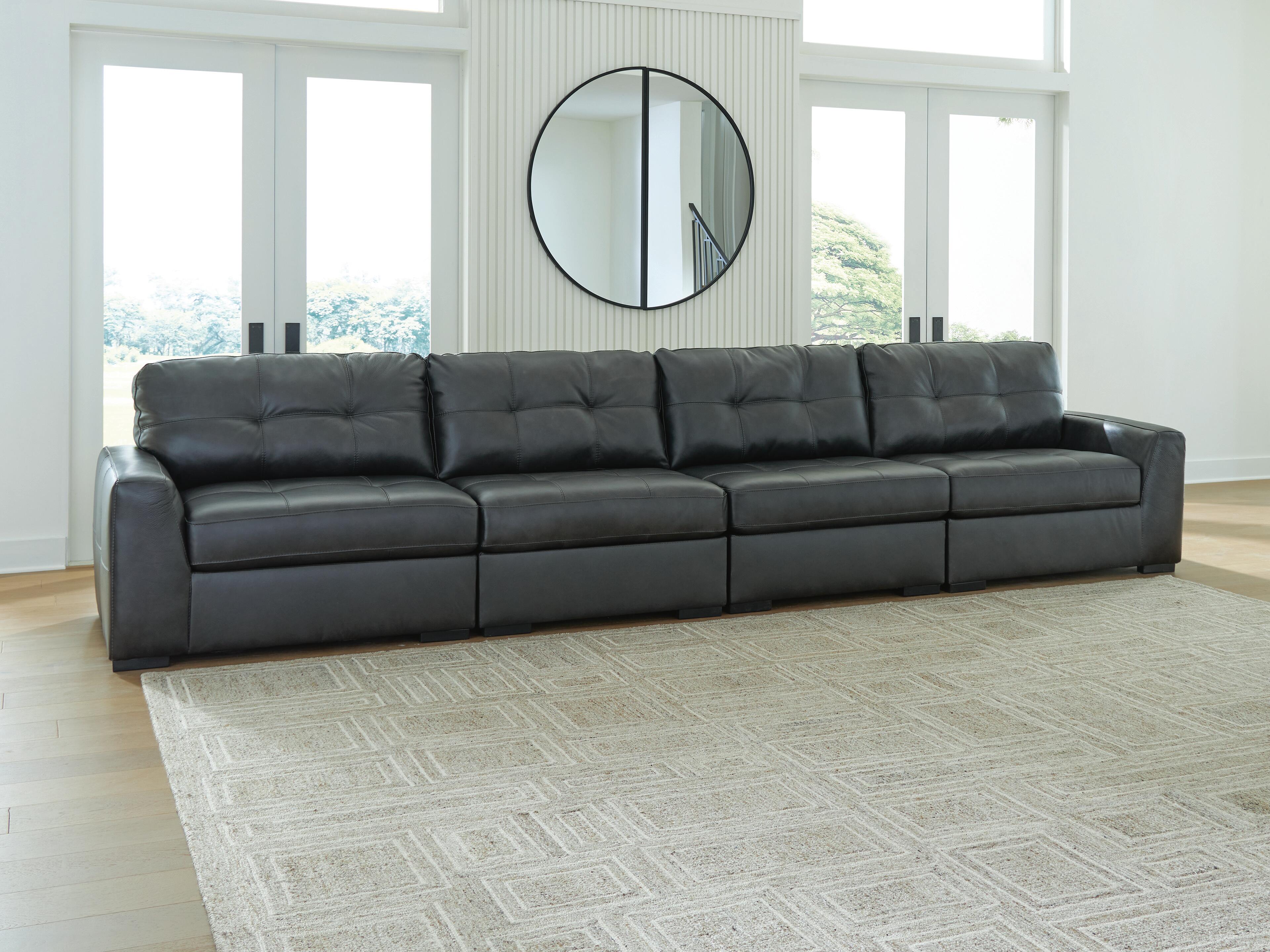 Dar Furniture - Ashley Furniture - Brindley Pier 4-Piece Sectional - RAF 4-Piece Sectional / Fog - 99503S4