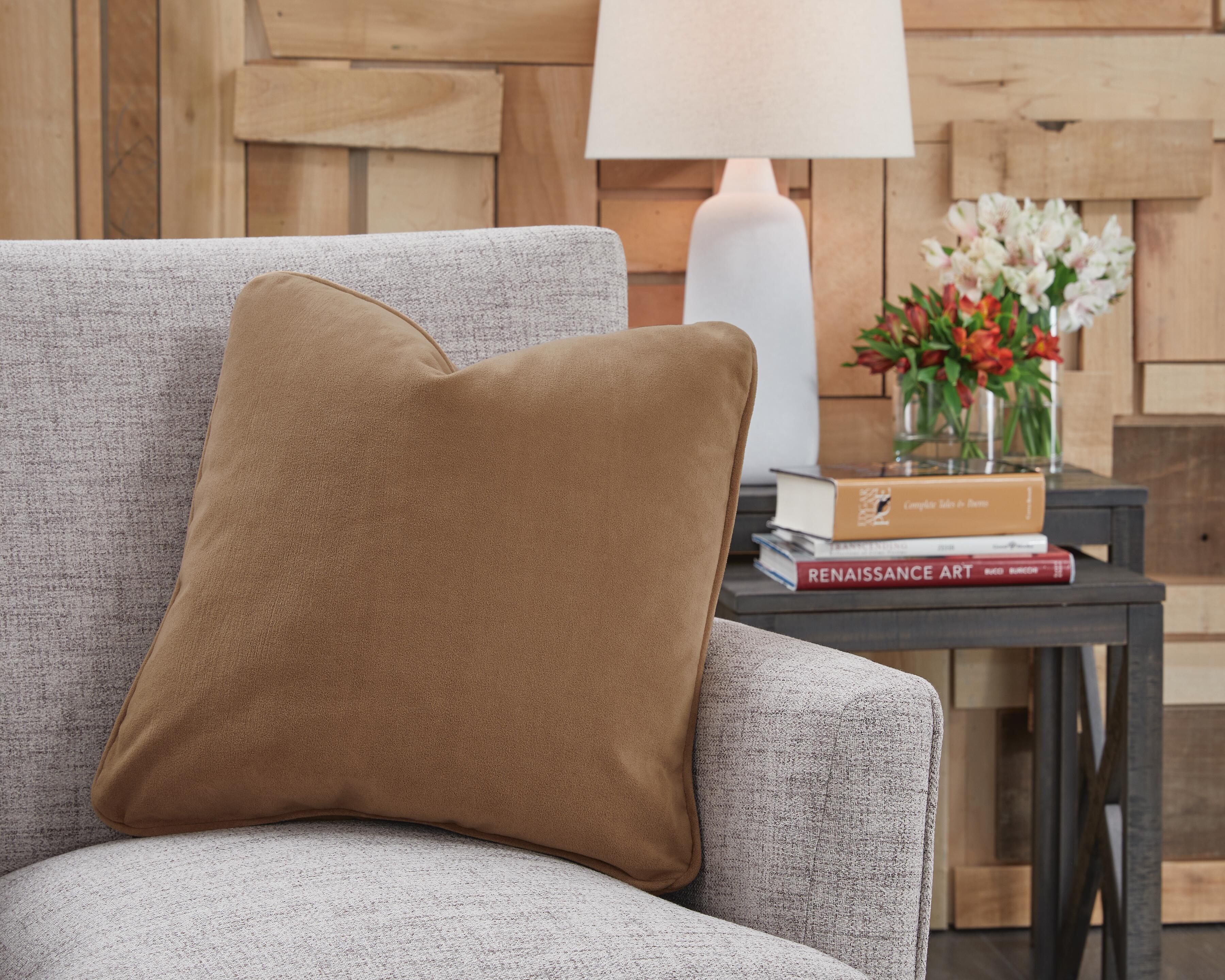 Dar Furniture - Ashley Furniture - Caygan Pillow (Set of 4) - Pillow (4/CS) / Honey - A1000917
