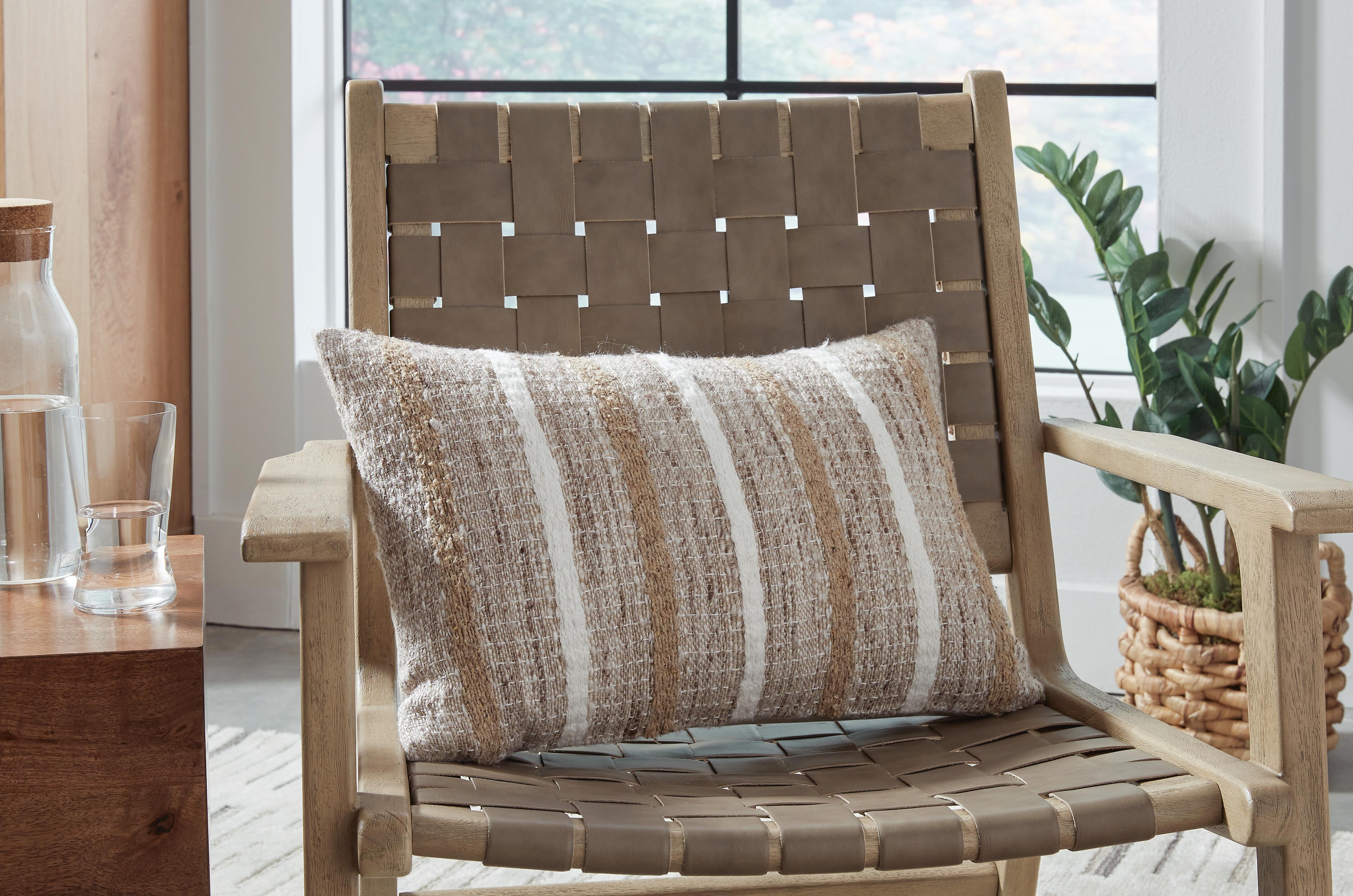 Dar Furniture - Ashley Furniture - Benish Pillow (Set of 4) - Pillow (4/CS) / Tan/Brown/White - A1001047