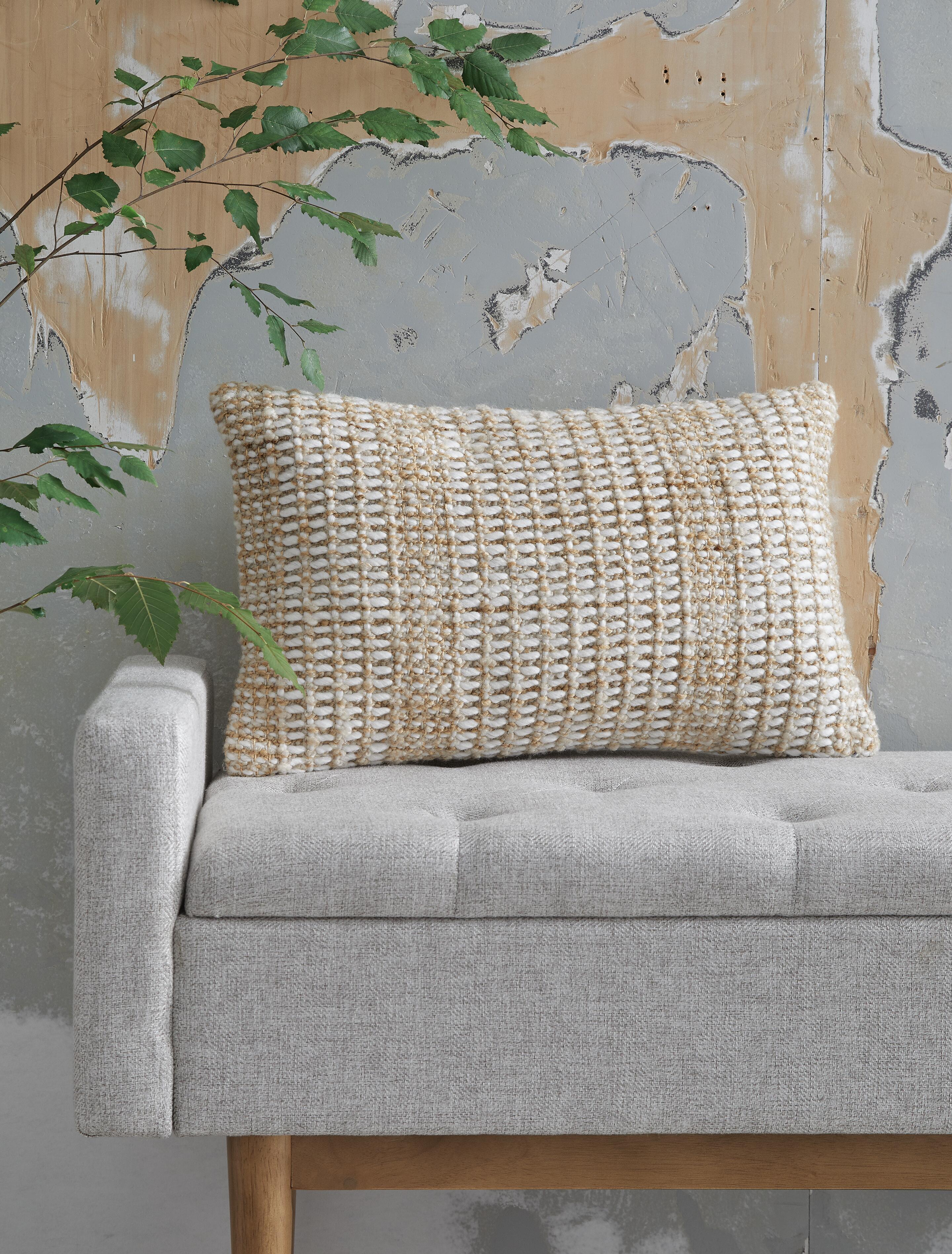 Dar Furniture - Ashley Furniture - Hathby Pillow (Set of 4) - Pillow (4/CS) / Tan/White - A1001048