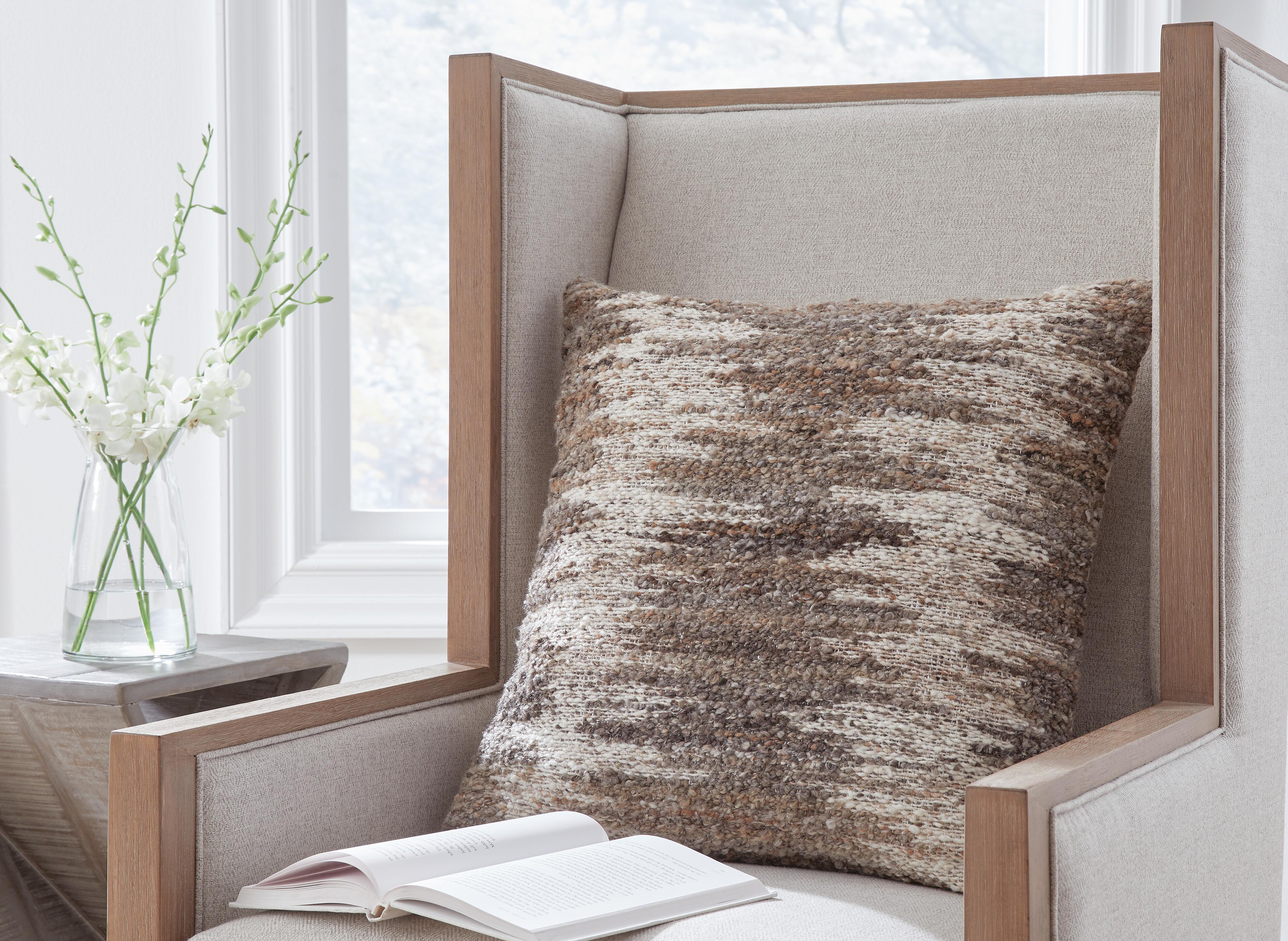 Dar Furniture - Ashley Furniture - Nealton Pillow (Set of 4) - Pillow (4/CS) / Brown/White - A1001050