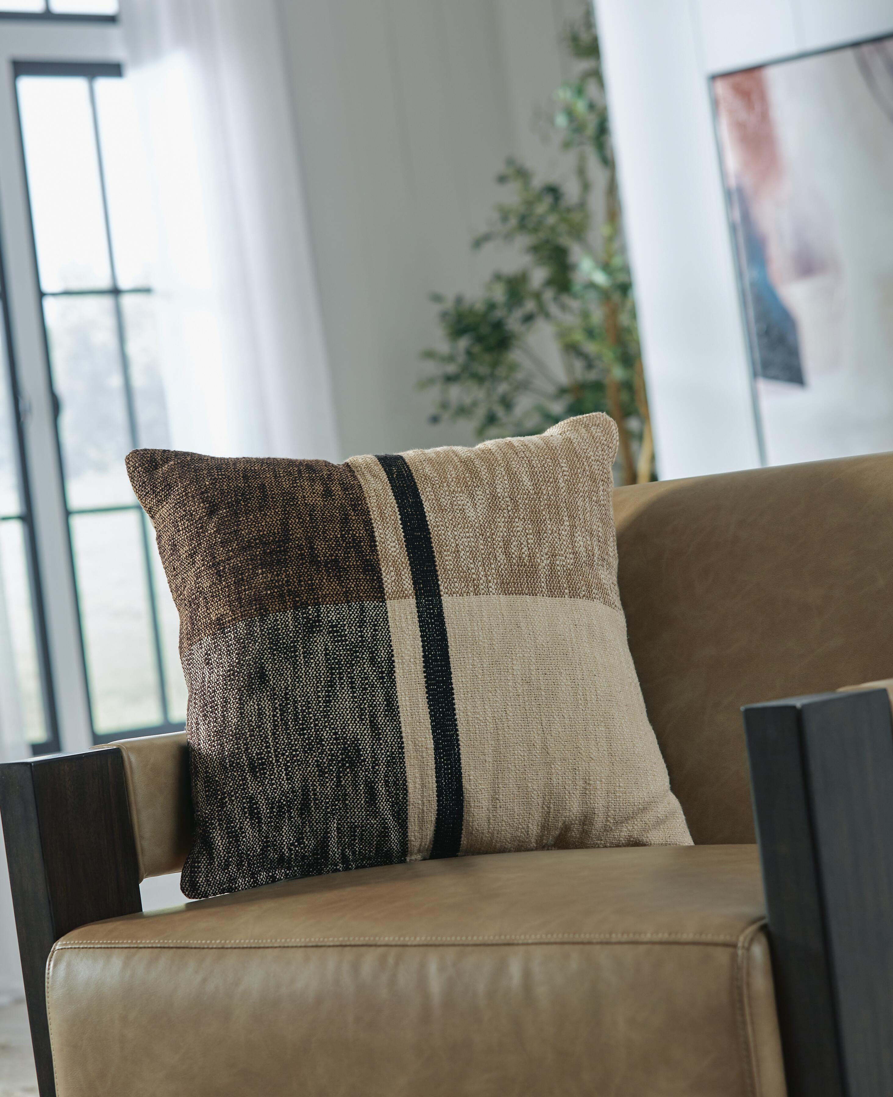 Dar Furniture - Ashley Furniture - Adrielton Pillow (Set of 4) - Pillow (4/CS) / Black/Brown/Tan - A1001065