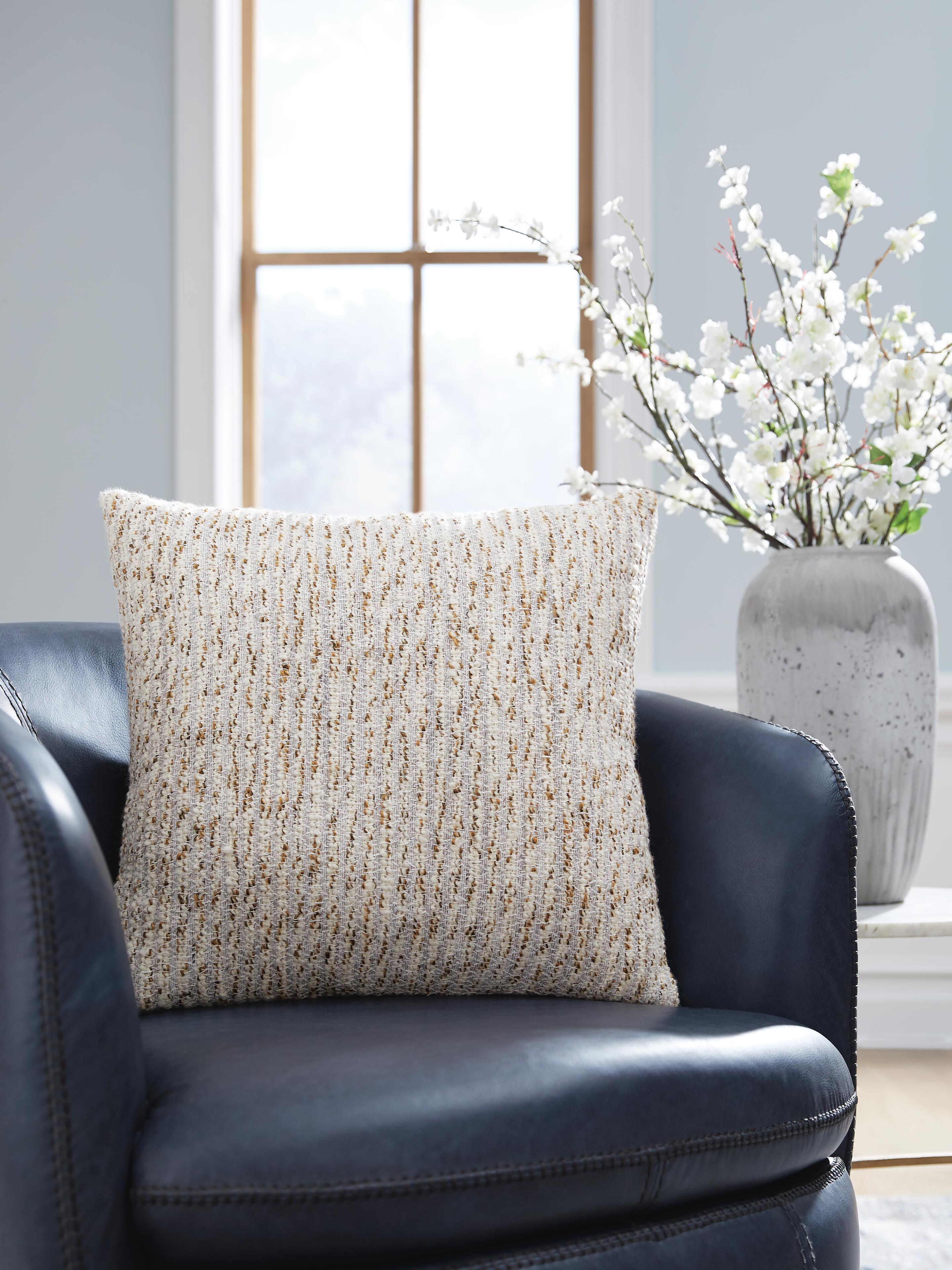 Dar Furniture - Ashley Furniture - Abler Pillow (Set of 4) - Pillow (4/CS) / Ivory/Gray/Gold - A1001068