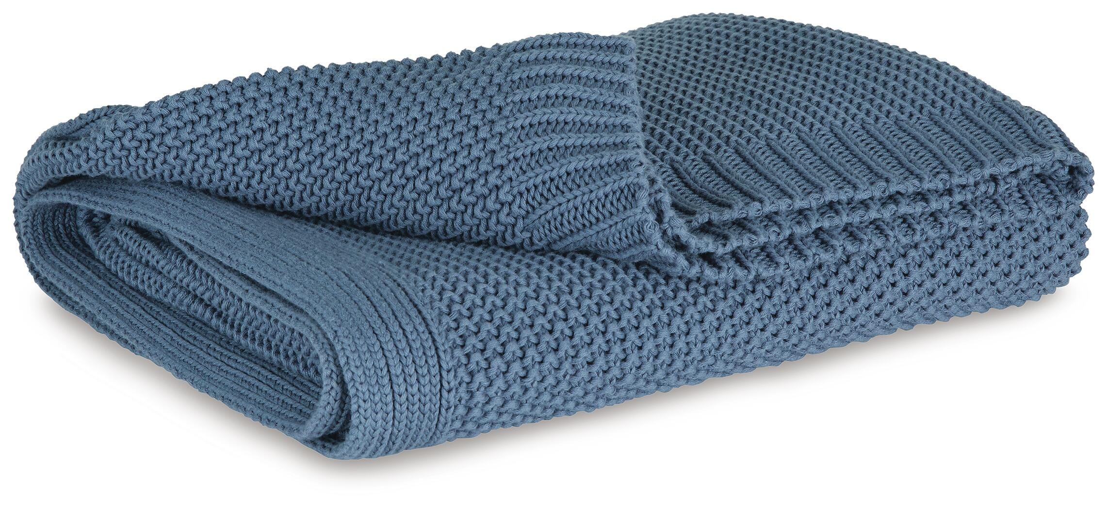 Dar Furniture - Ashley Furniture - Gayelery Throw (Set of 3) - Throw (3/CS) / Blue - A1001087