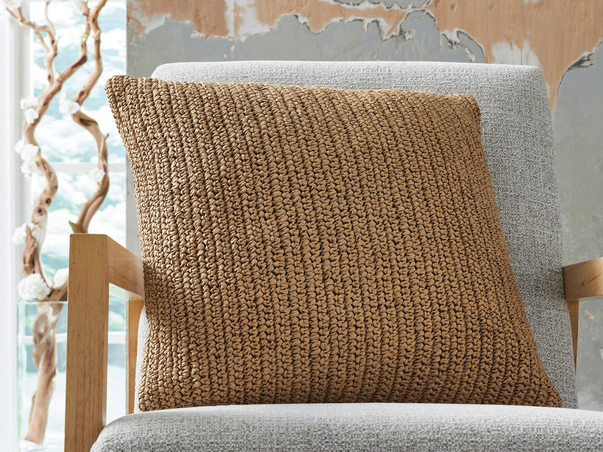 Dar Furniture - Ashley Furniture - Habenvale Pillow (Set of 4) - Pillow (4/CS) / Tan - A1001120