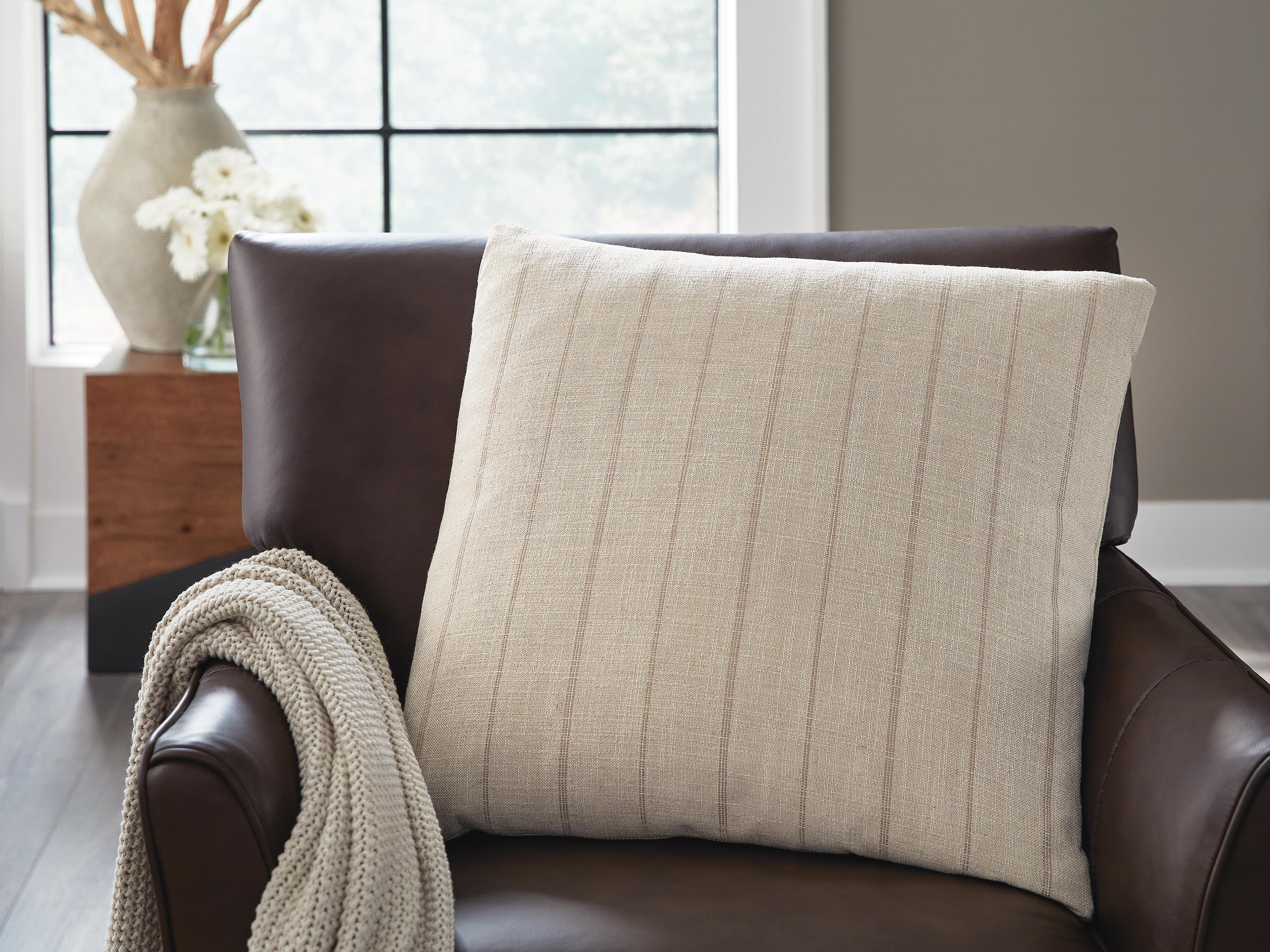 Dar Furniture - Ashley Furniture - Valwick Pillow (Set of 4) - Pillow (4/CS) / Beige/Brown - A1001180