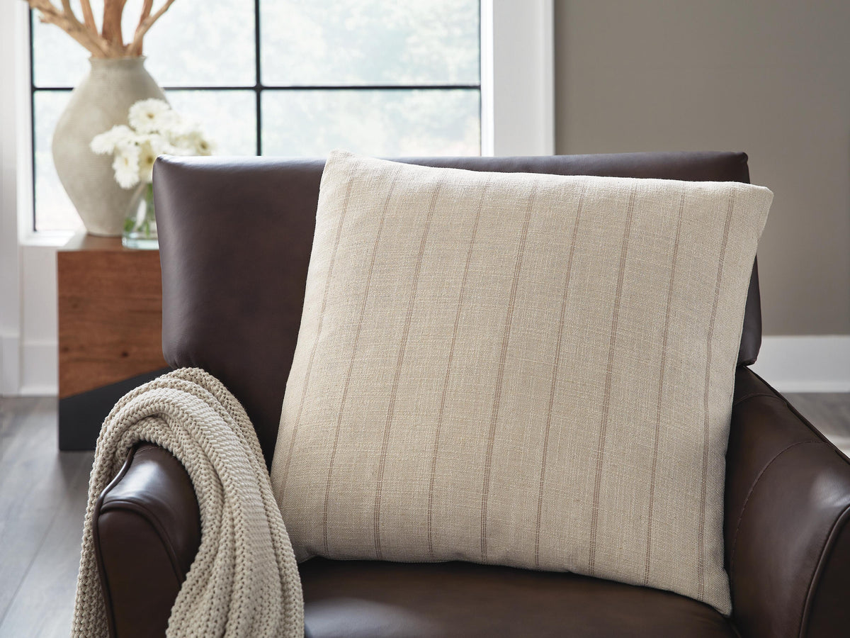 Dar Furniture - Ashley Furniture - Valwick Pillow (Set of 4) - Pillow (4/CS) / Beige/Brown - A1001180