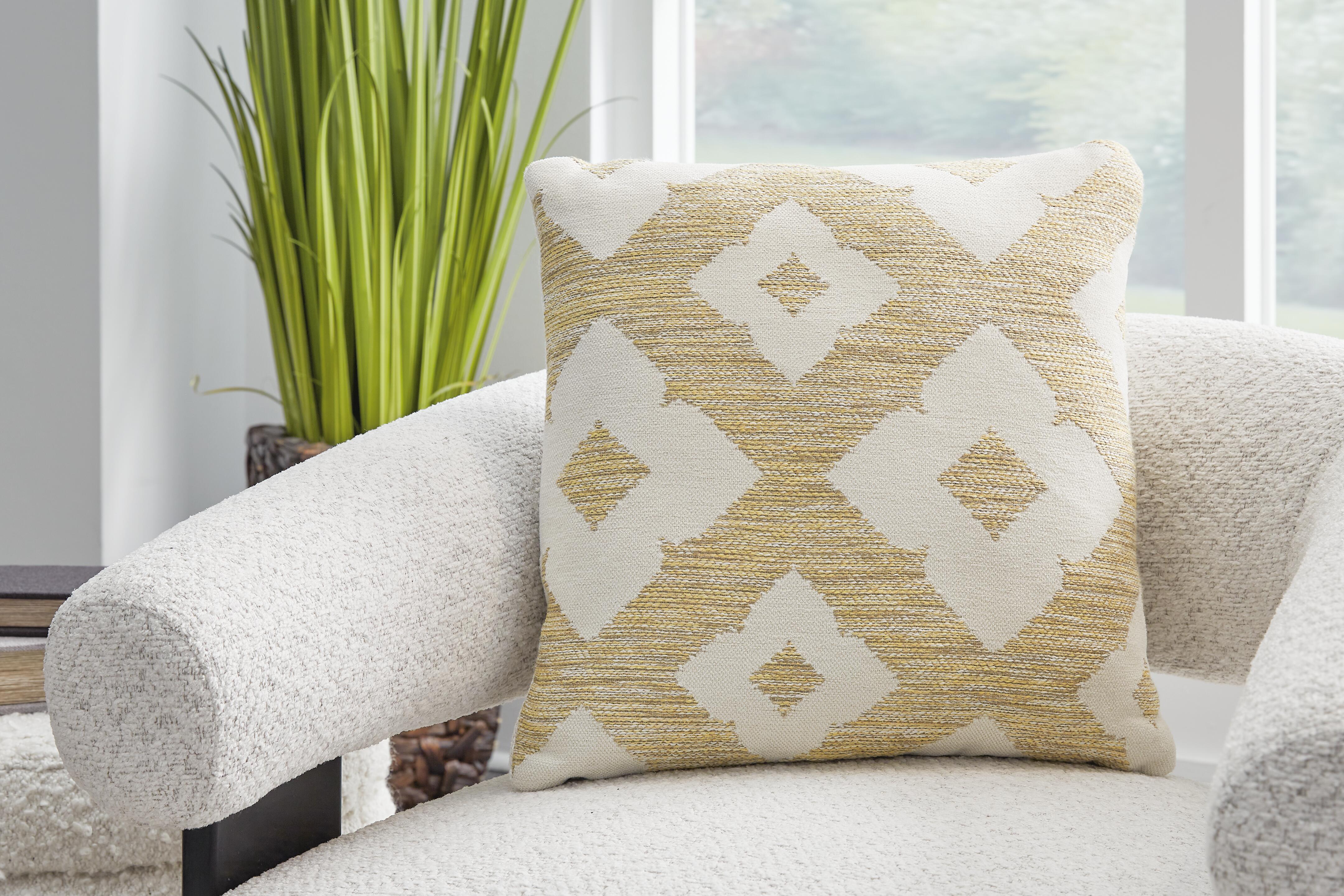 Dar Furniture - Ashley Furniture - Brockner Next-Gen Nuvella Pillow (Set of 4) - Pillow (4/CS) / Brown/Yellow - A1900009