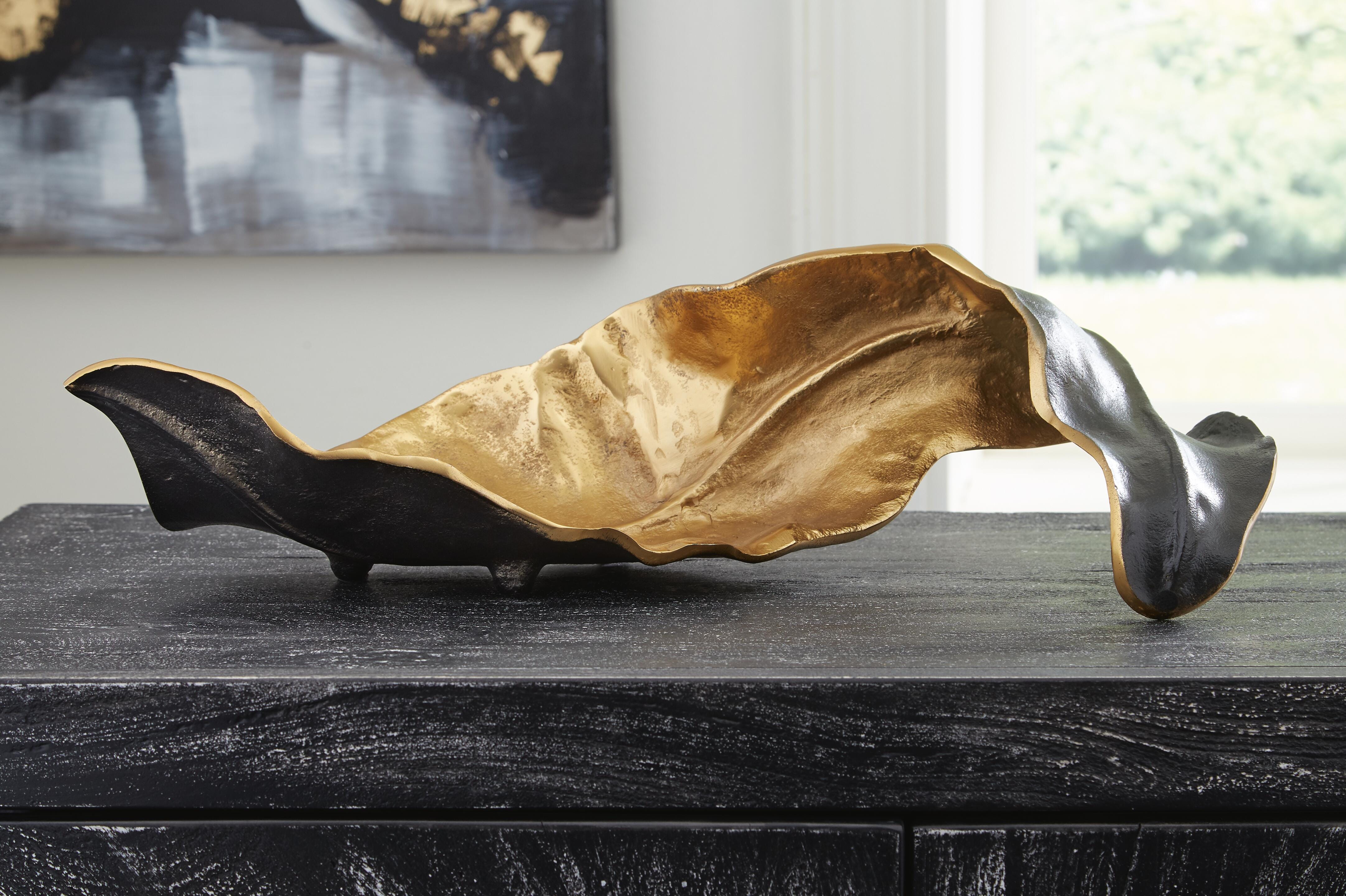 Dar Furniture - Ashley Furniture - Melinda Sculpture - Sculpture / Black/Gold Finish - A2000416