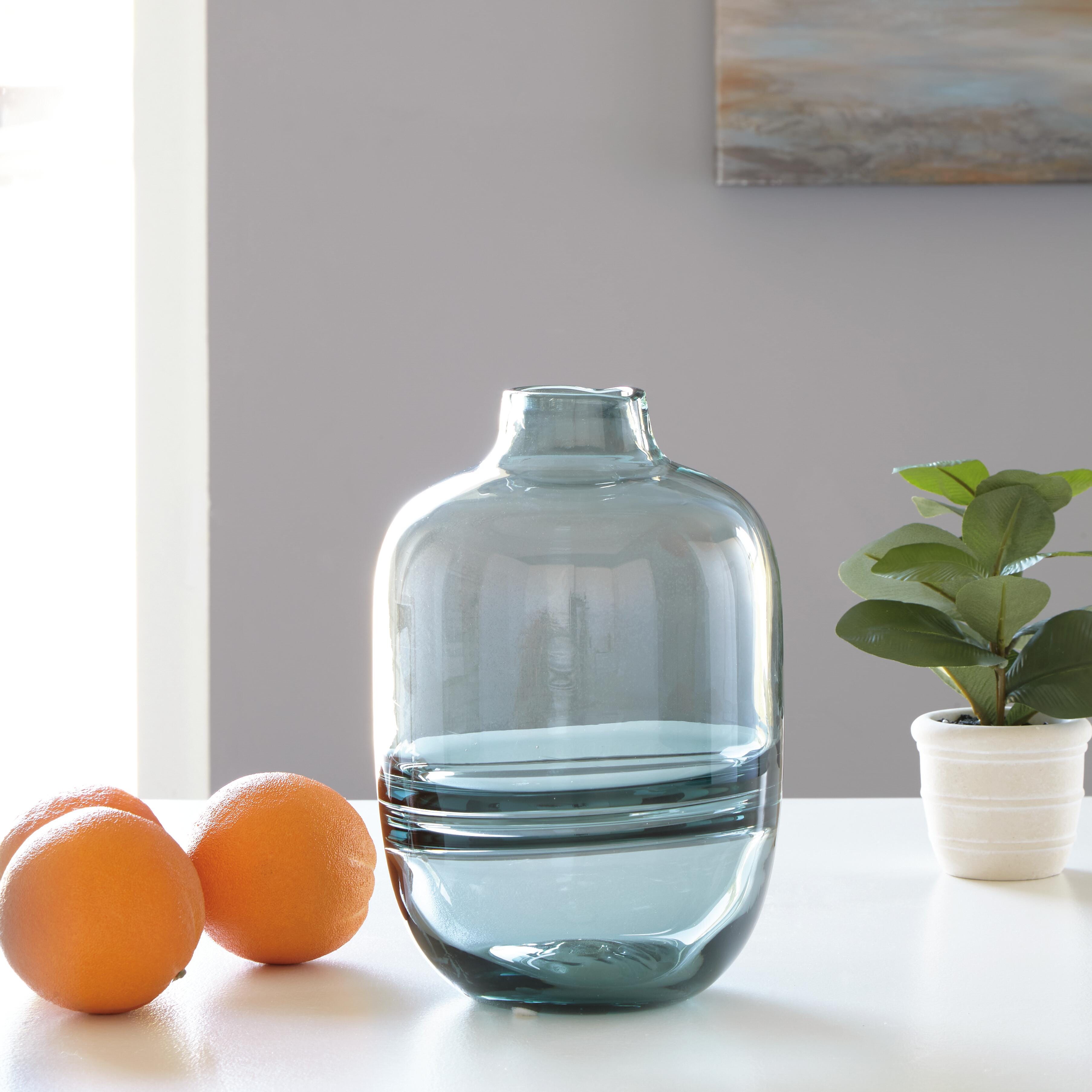 Dar Furniture - Ashley Furniture - Lemmitt Vase - Vase / Teal - A2000540