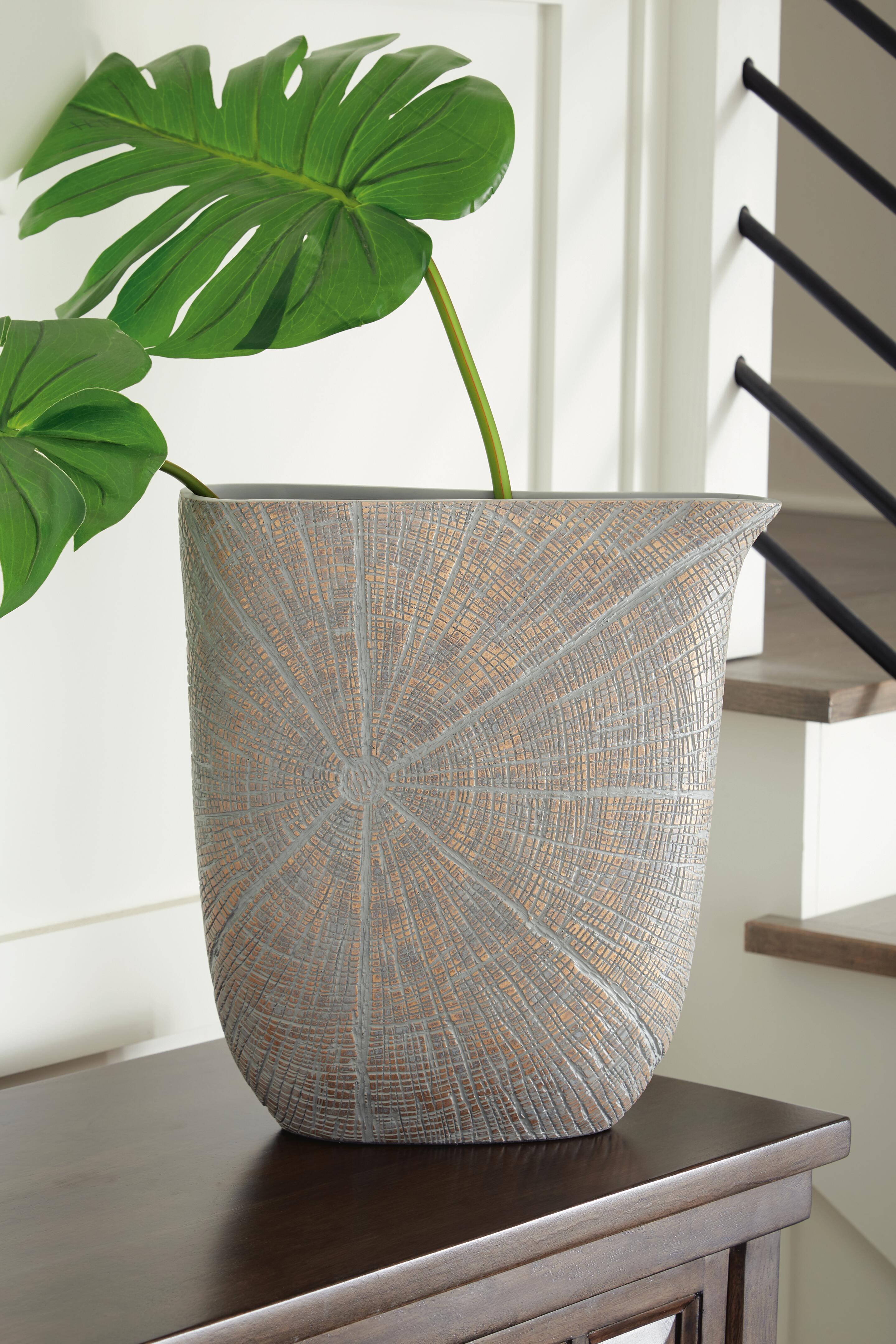 Dar Furniture - Ashley Furniture - Ardenley Vase (Set of 2) - Vase (2/CS) / Antique Gold Finish - A2000608