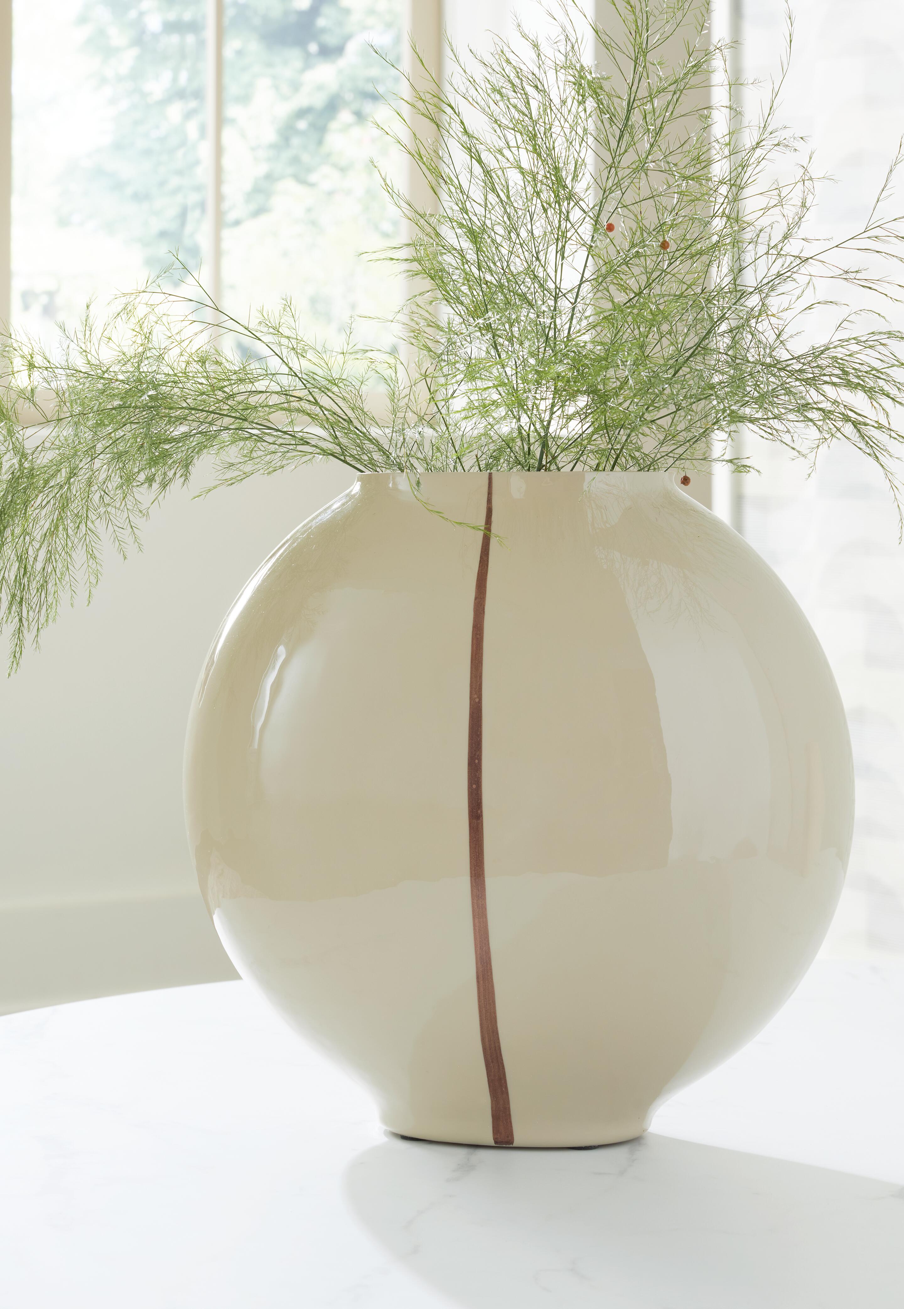 Dar Furniture - Ashley Furniture - Sheabourne Vase - Vase / Cream - A2000702