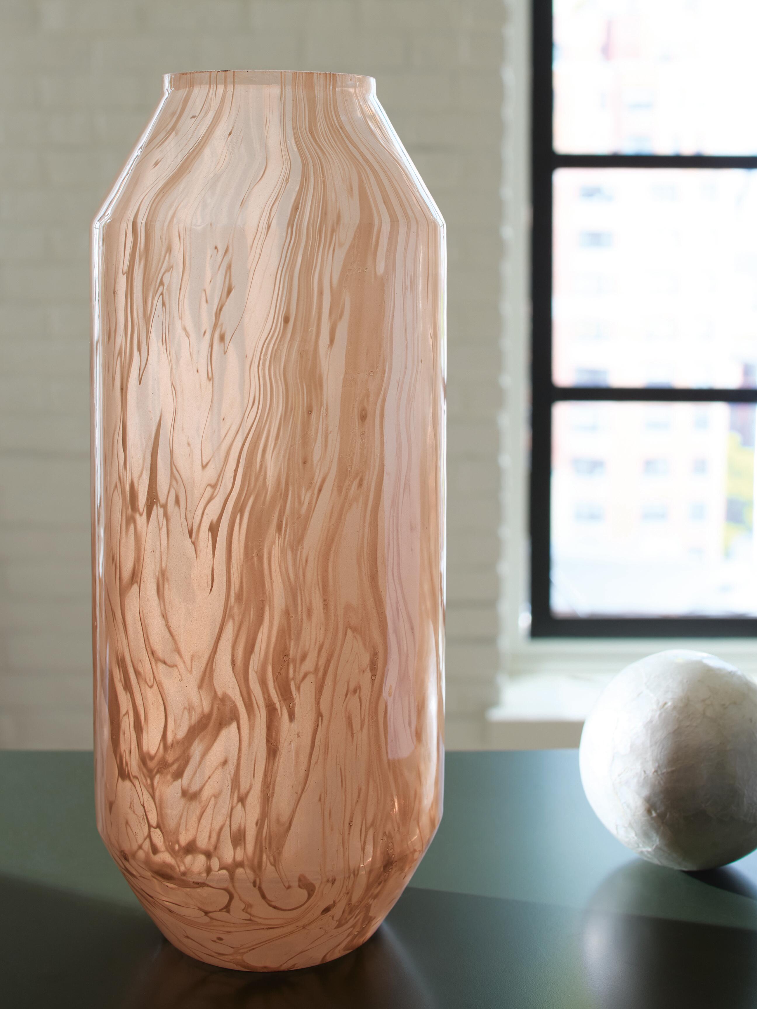 Dar Furniture - Ashley Furniture - Dushby Vase - Vase / Blush Pink - A2000729