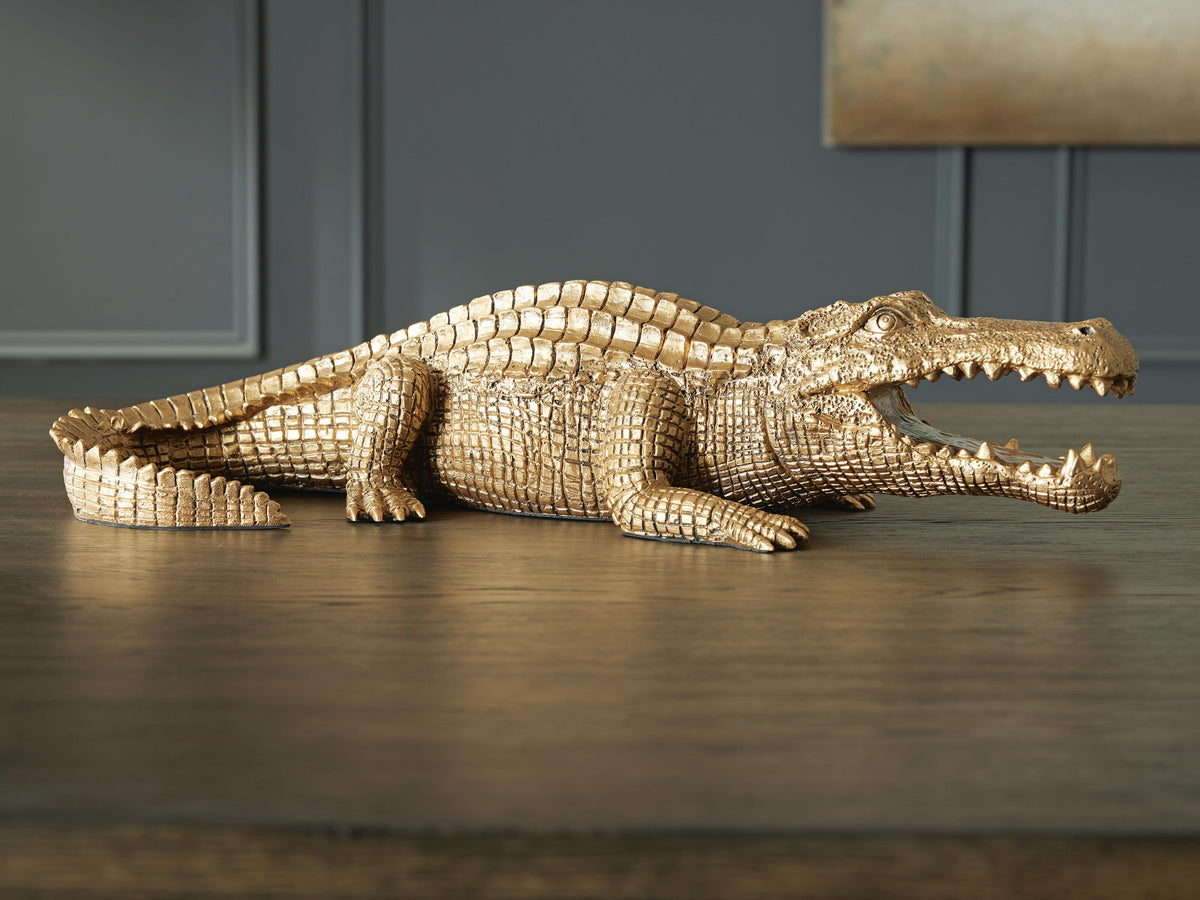 Dar Furniture - Ashley Furniture - Lauretman Sculpture - Sculpture / Antique Gold Finish - A2000765