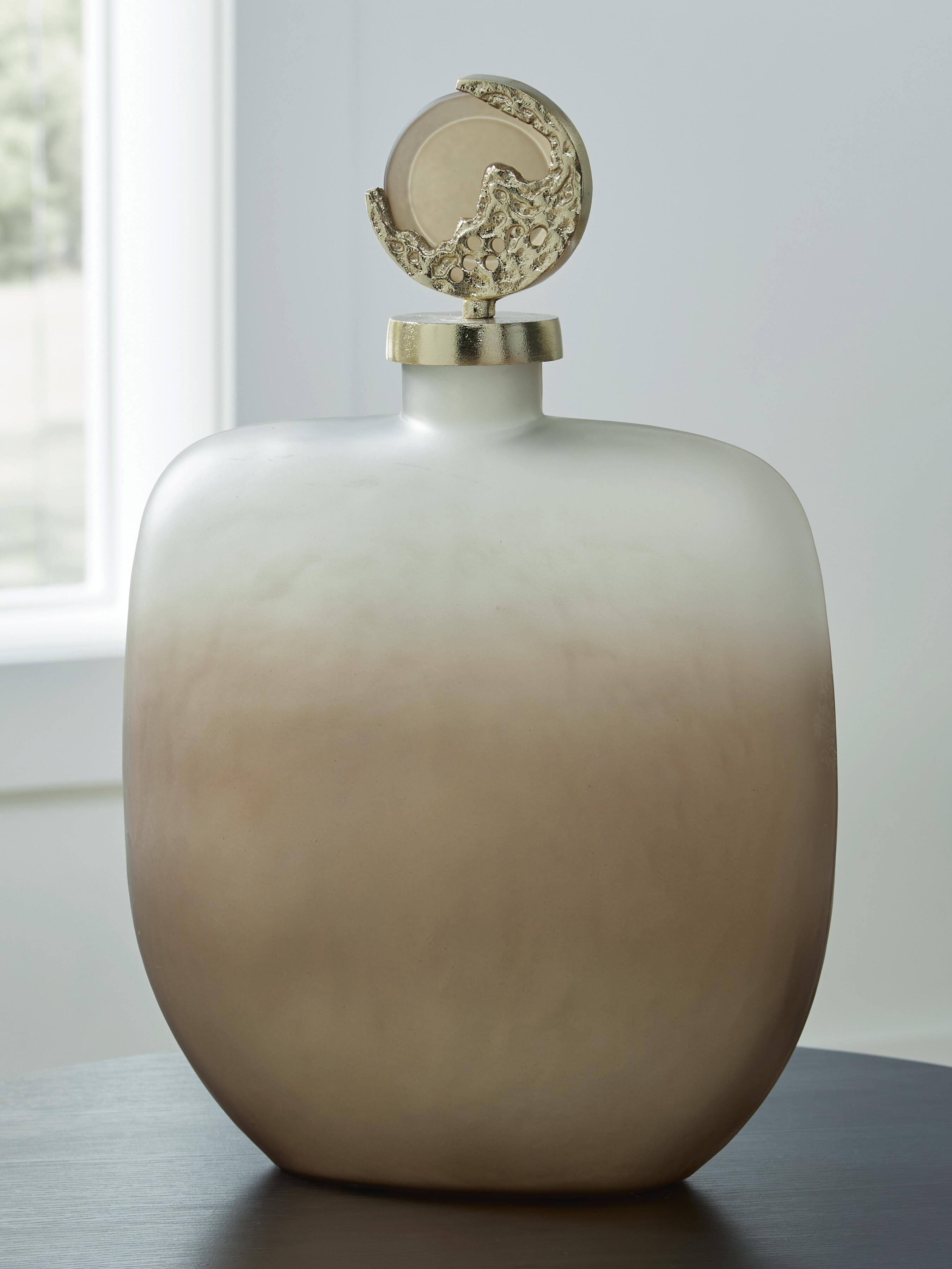 Dar Furniture - Ashley Furniture - Acario Jar - Jar / Taupe/Gold Finish - A2000782
