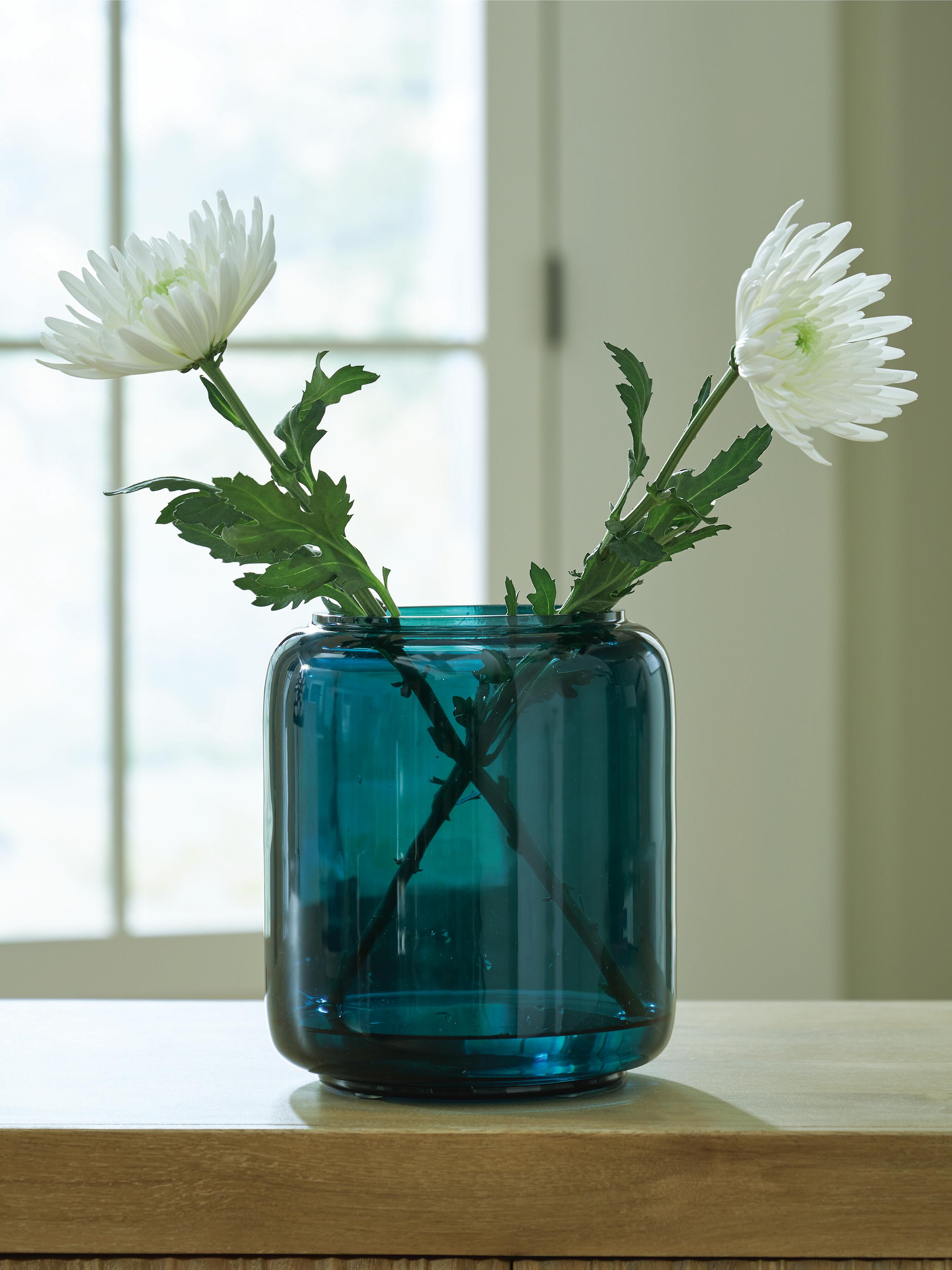 Dar Furniture - Ashley Furniture - Inisland Vase - Vase / Teal - A2000797