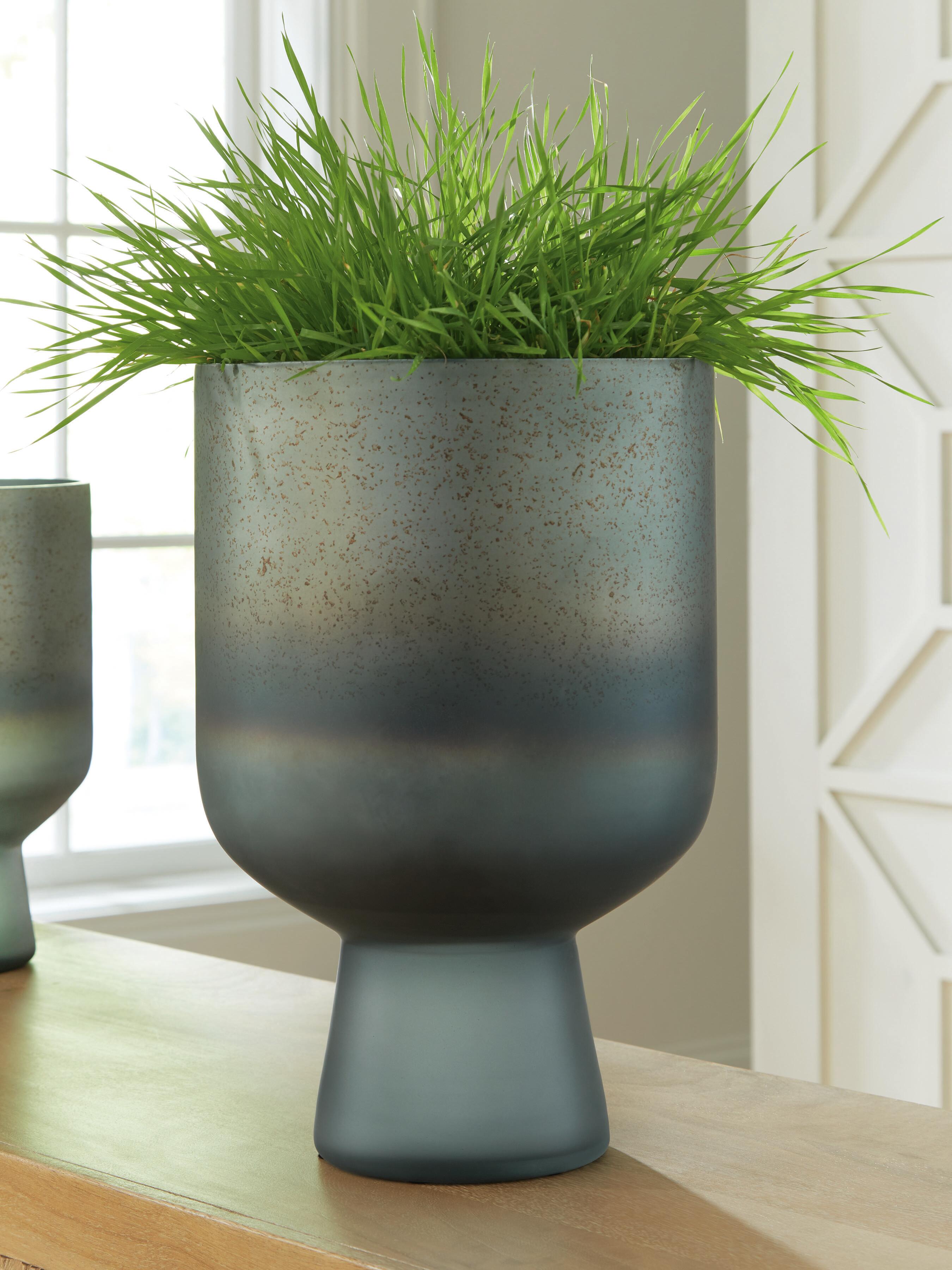 Dar Furniture - Ashley Furniture - Pennmore Vase - Vase / Antique Blue - A2000814