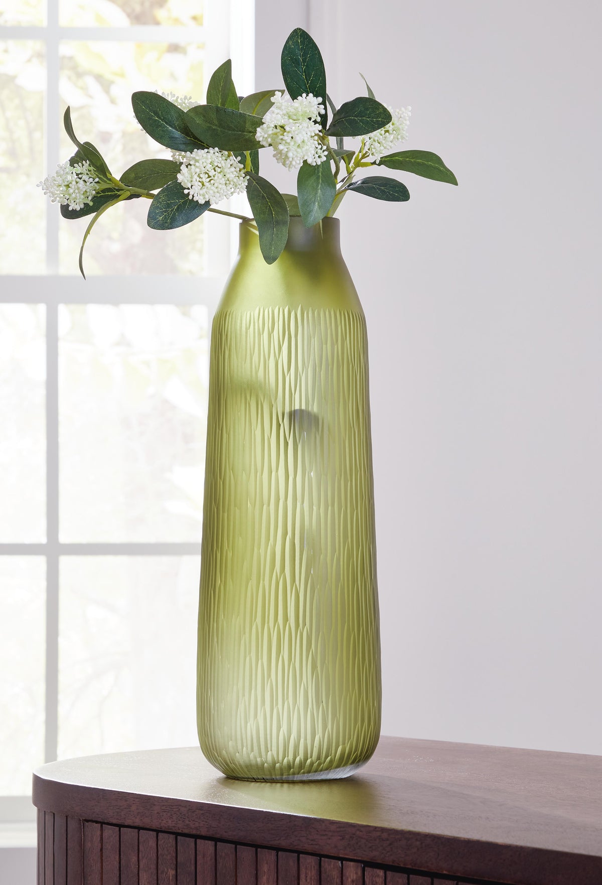 Dar Furniture - Ashley Furniture - Scottyard Vase - Vase / Olive Green - A2900009