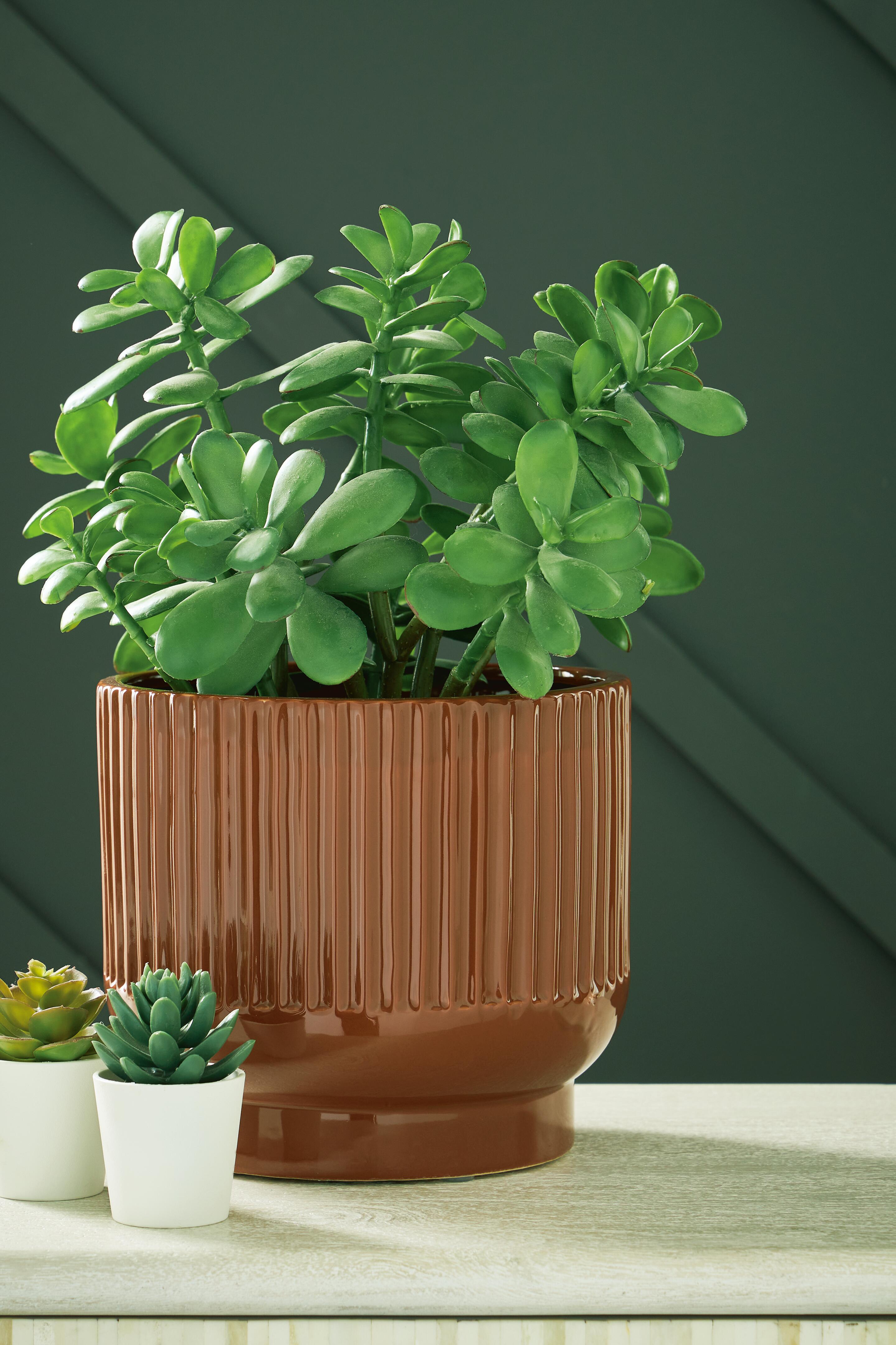 Dar Furniture - Ashley Furniture - Avalyah Vase (Set of 2) - Vase (2/CS) / Burnt Umber - A2900021