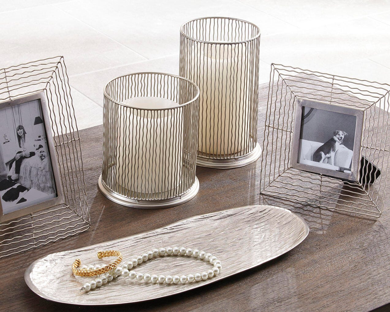 Dar Furniture - Ashley Furniture - Dympna Accessory Set (Set of 5) - Accessory Set (5/CN) / Silver Finish - A2C00115