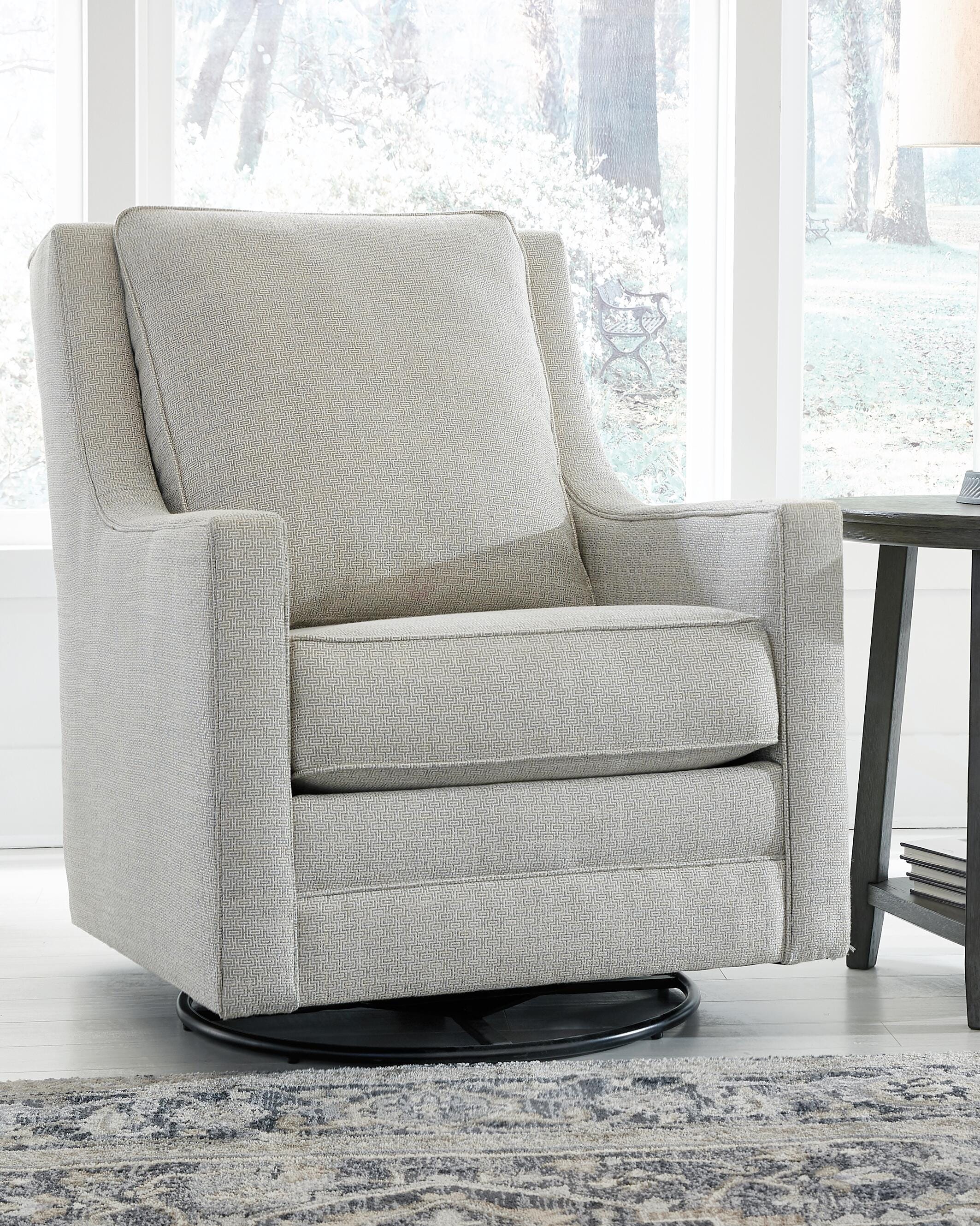 Dar Furniture - Ashley Furniture - Kambria Swivel Glider Accent Chair - Swivel Glider Accent Chair / Frost - A3000206