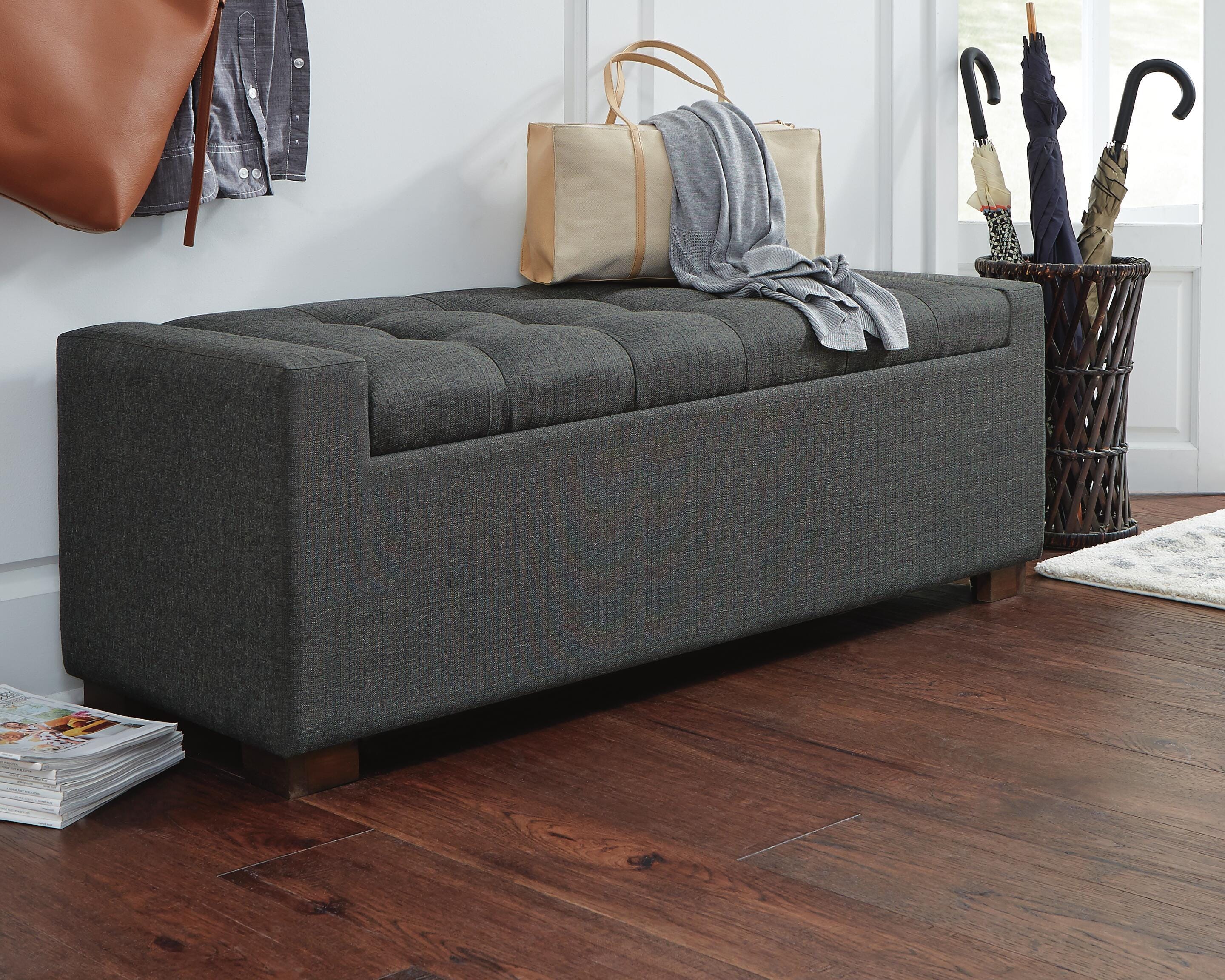 Dar Furniture - Ashley Furniture - Cortwell Storage Bench - Storage Bench / Gray / 55"W x 18"D x 18"H - A3000224
