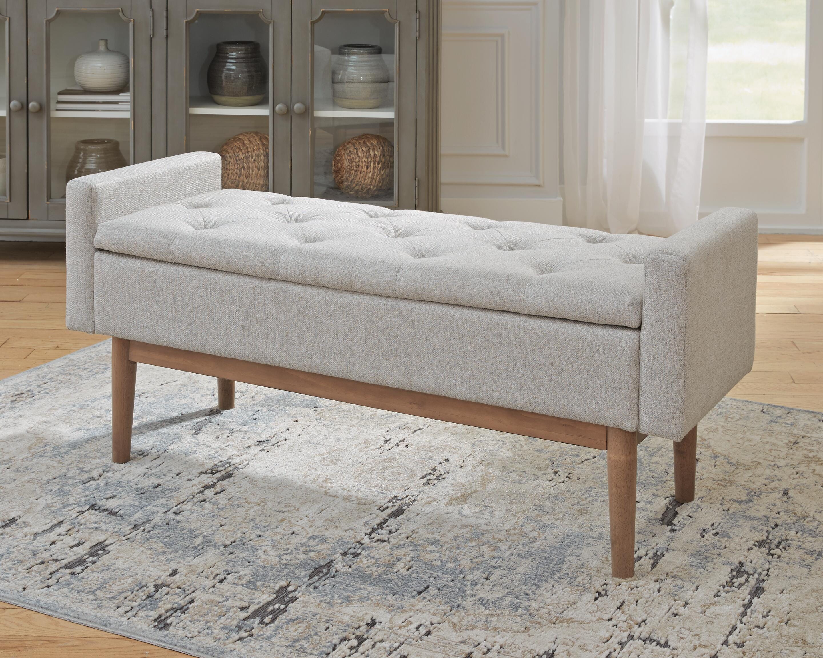 Dar Furniture - Ashley Furniture - Briarson Storage Bench - Storage Bench / Beige/Brown / 50"W x 18"D x 22"H - A3000247