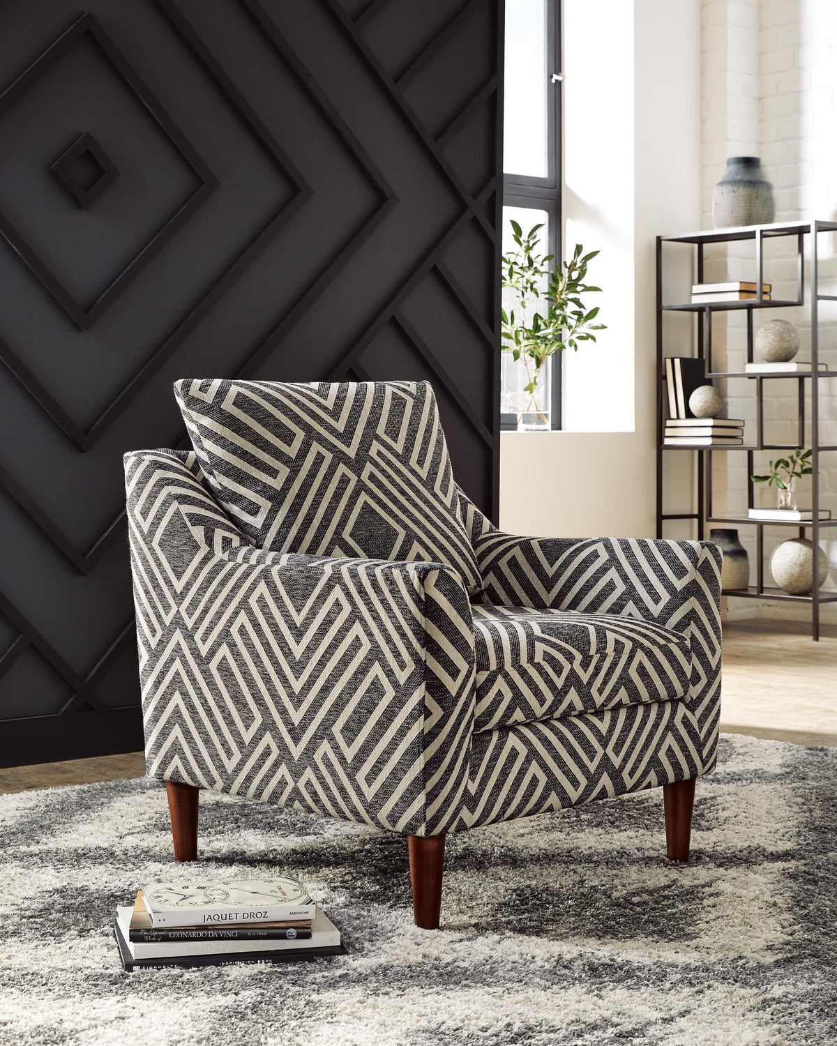 Dar Furniture - Ashley Furniture - Morrilton Next-Gen Nuvella Accent Chair - Accent Chair / Natural/Charcoal - A3000641
