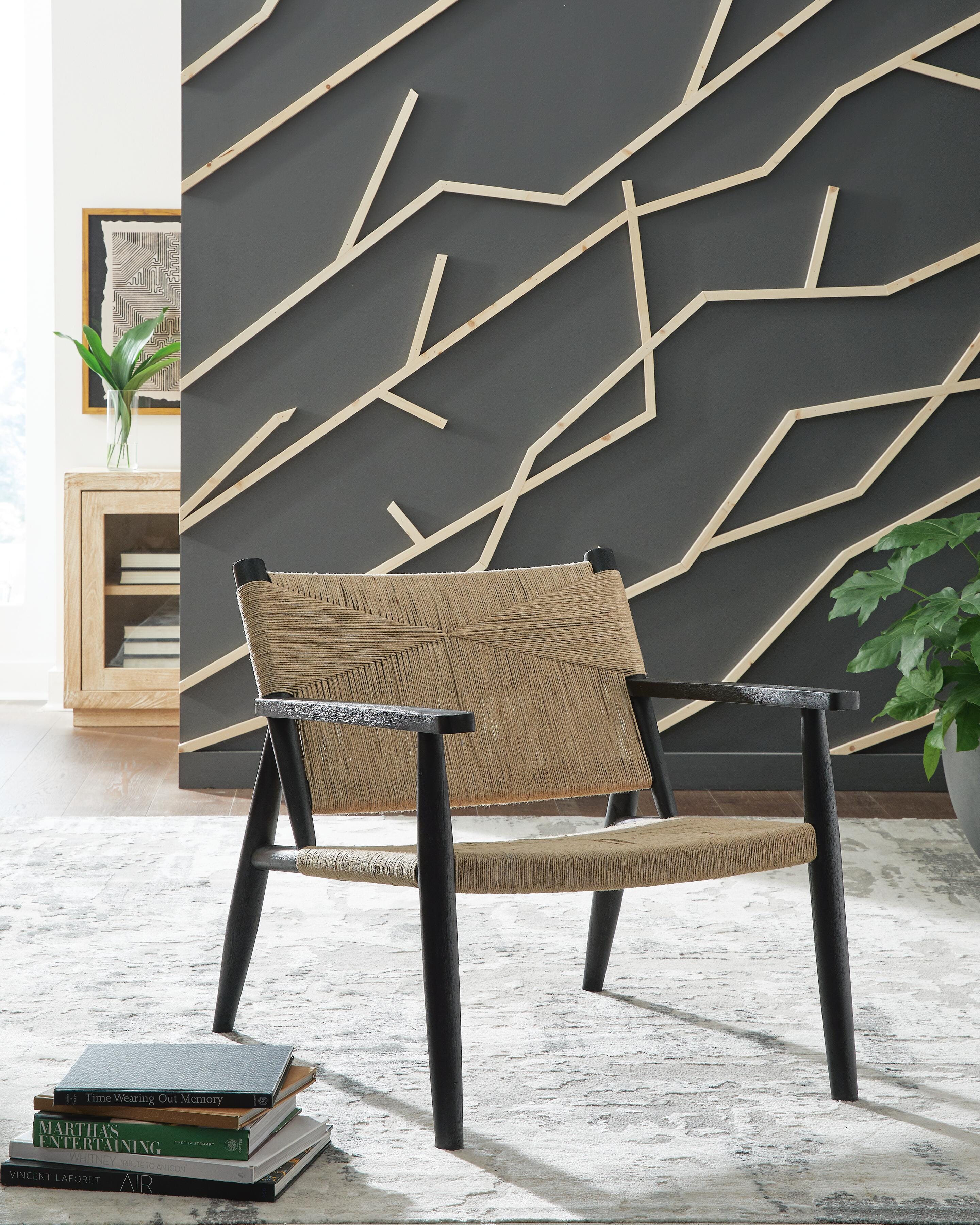 Dar Furniture - Ashley Furniture - Halfmore Accent Chair - Accent Chair / Black/Natural - A3000672