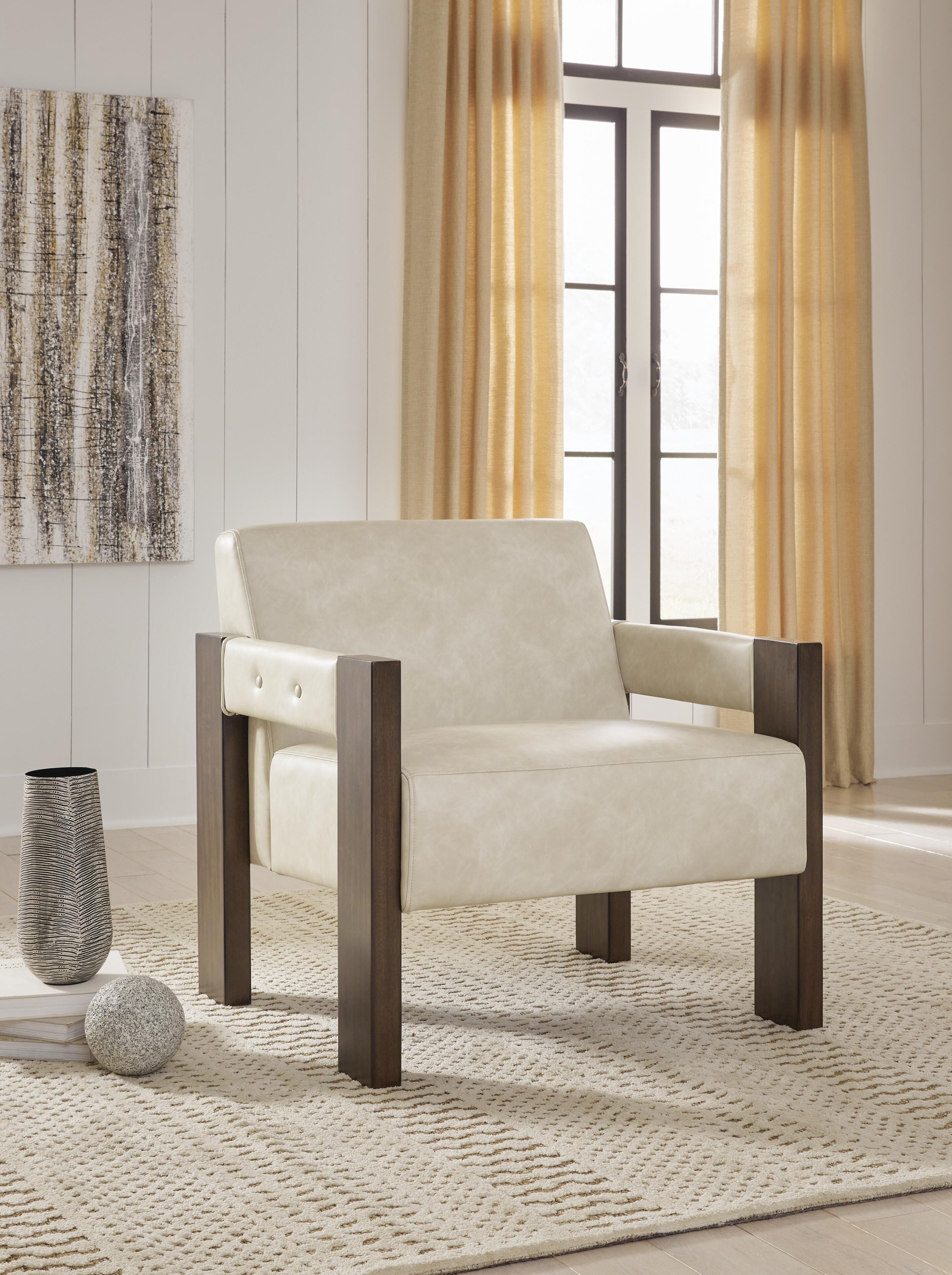 Dar Furniture - Ashley Furniture - Adlanlock Accent Chair - Accent Chair / Bone - A3000694