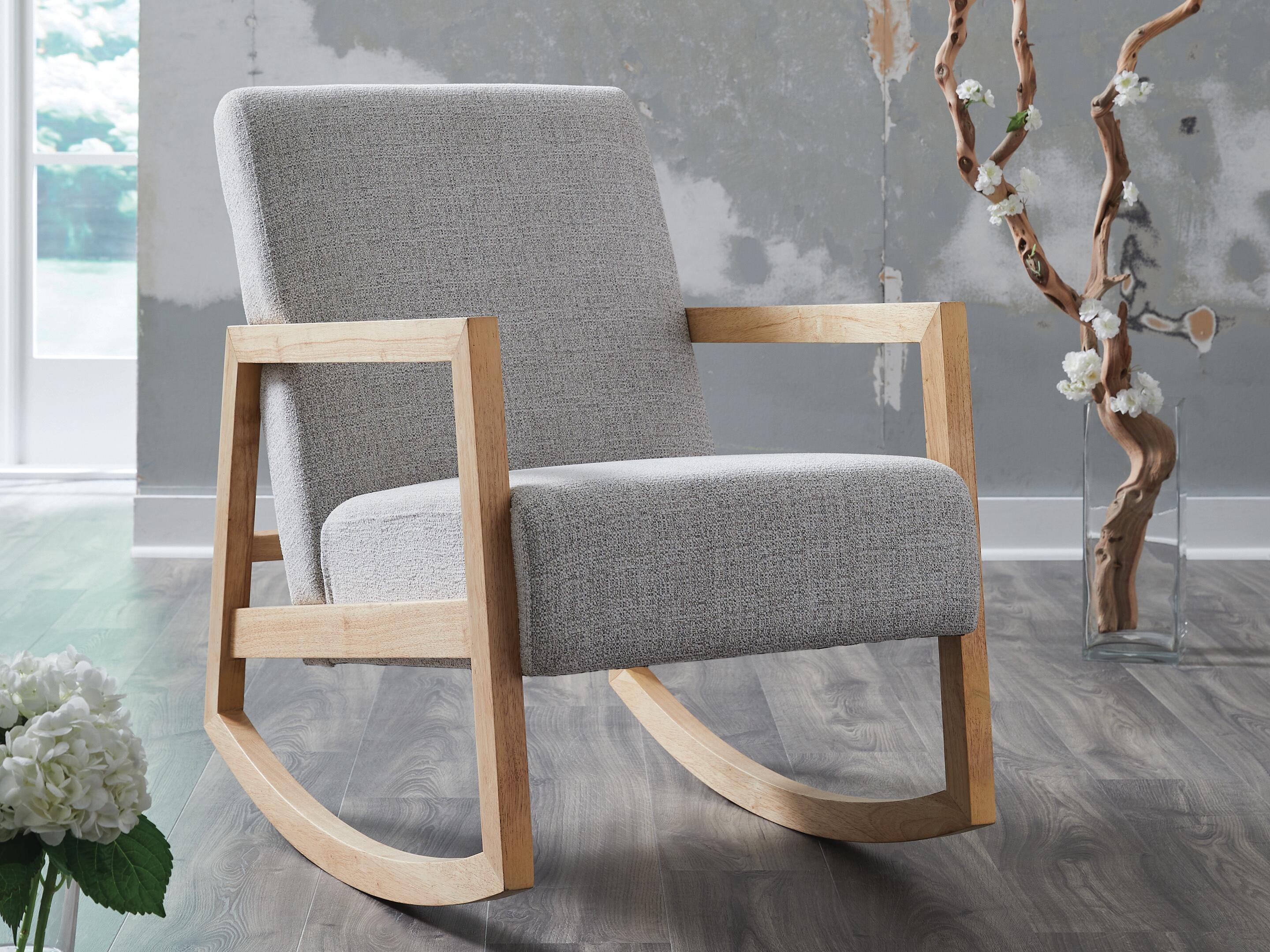 Dar Furniture - Ashley Furniture - Wychworth Accent Chair - Accent Chair / Gray/Natural - A3000745