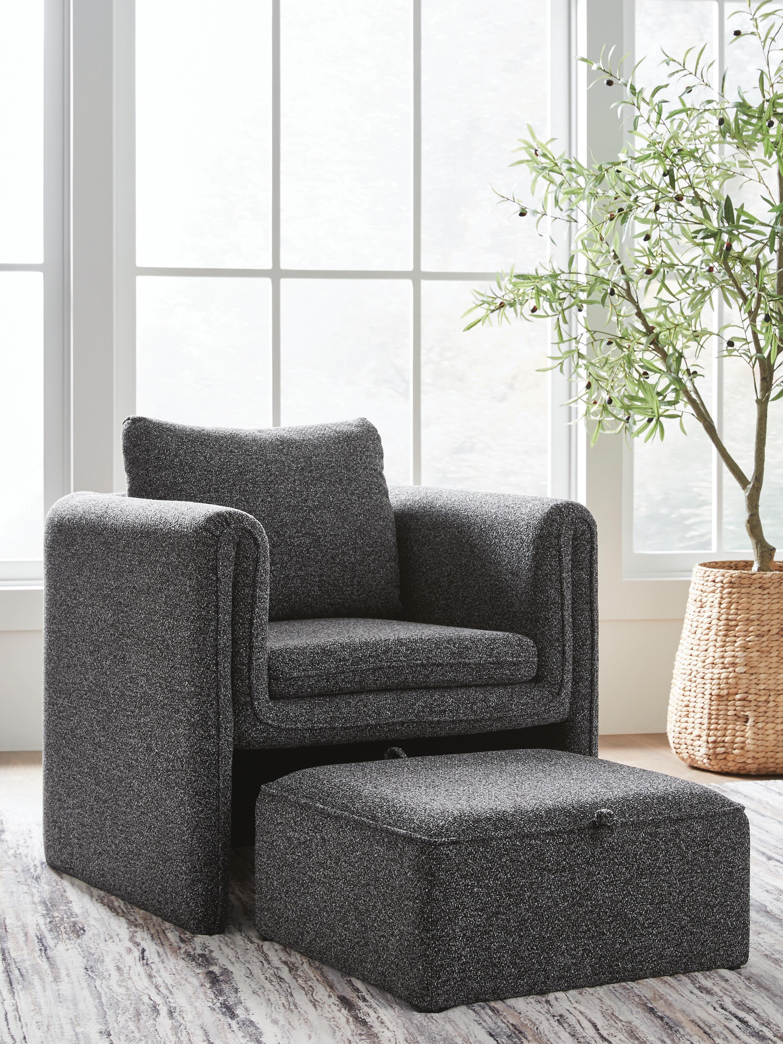 Dar Furniture - Ashley Furniture - Vreni Accent Chair - Accent Chair / Charcoal/Black - A3000754