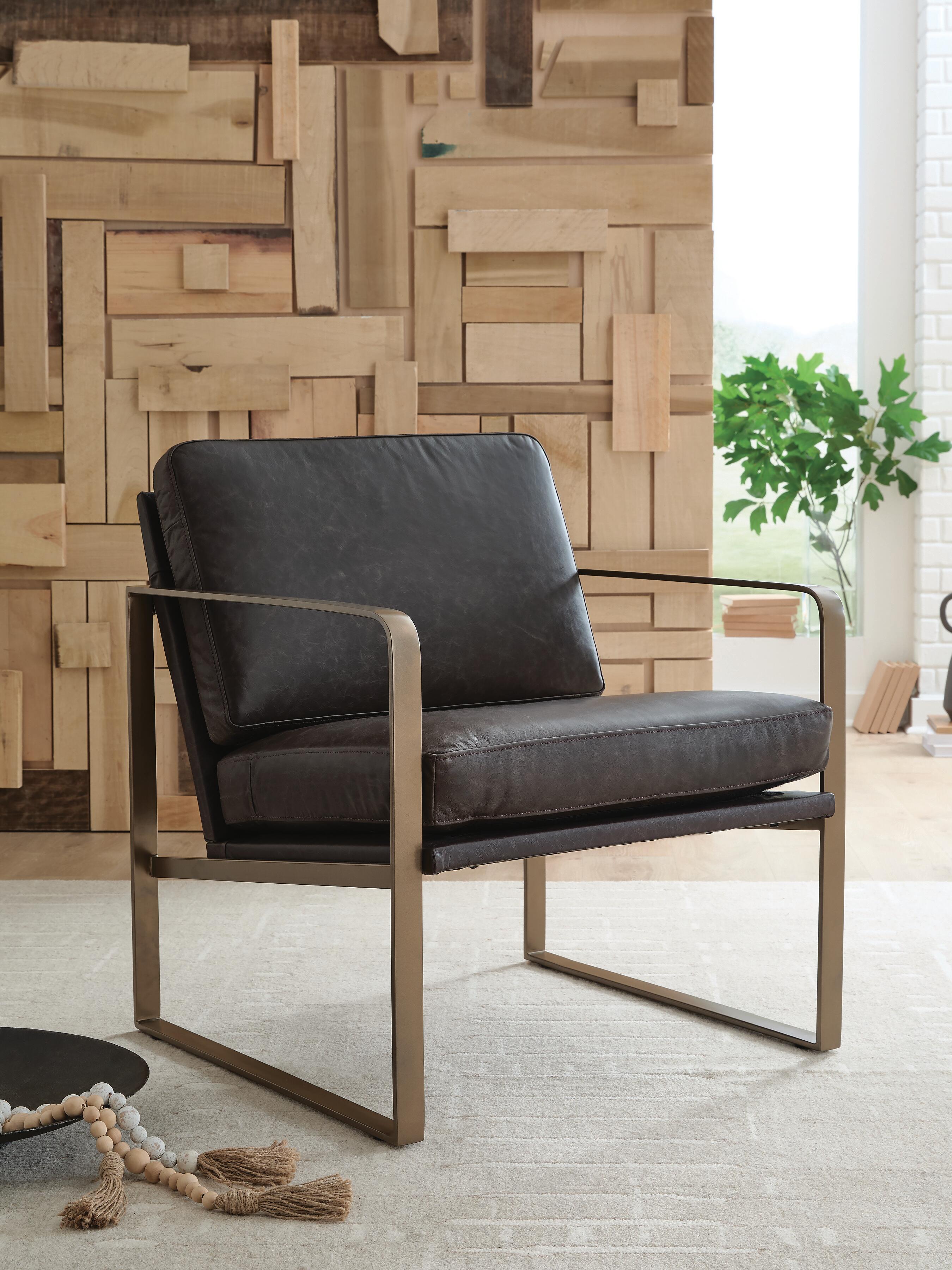Dar Furniture - Ashley Furniture - Bradett Accent Chair - Accent Chair / Dark Brown/Gold Finish - A3000763