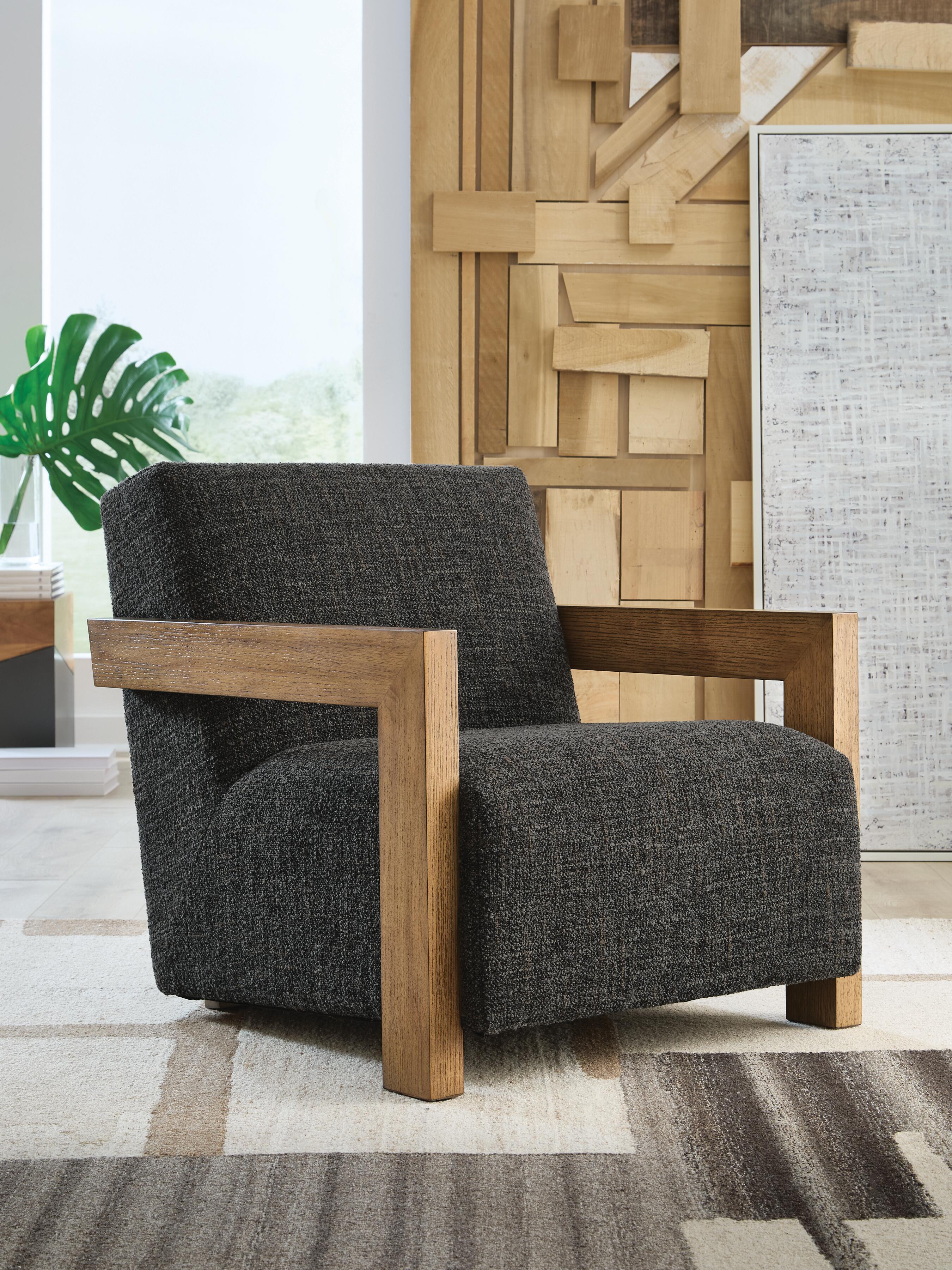 Dar Furniture - Ashley Furniture - Dorney Accent Chair - Accent Chair / Charcoal/Brown - A3000799