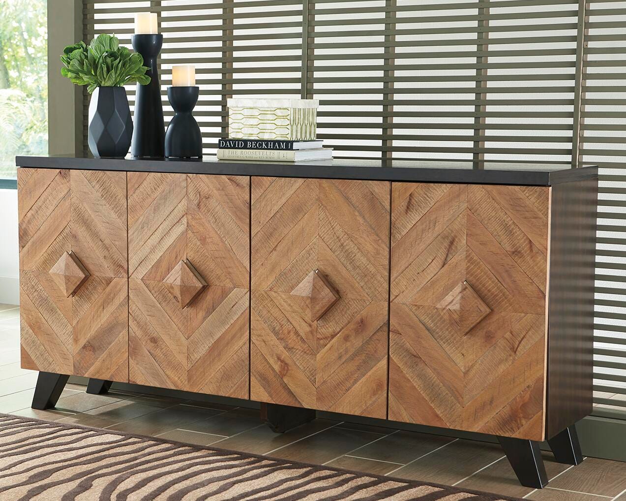 Dar Furniture - Ashley Furniture - Robin Ridge Accent Cabinet - Accent Cabinet / Two-tone Brown - A4000031