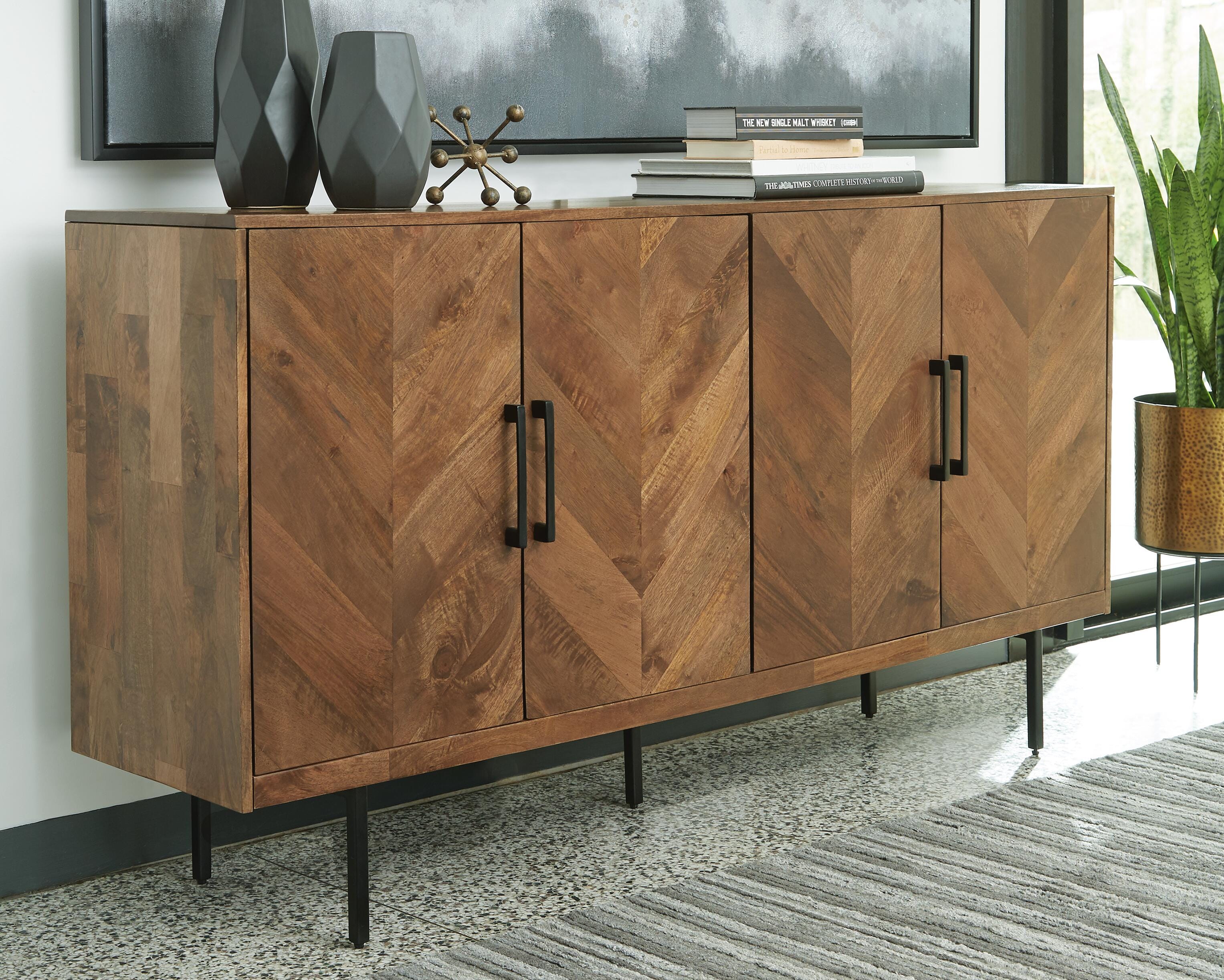 Dar Furniture - Ashley Furniture - Prattville Accent Cabinet - Accent Cabinet / Brown - A4000308