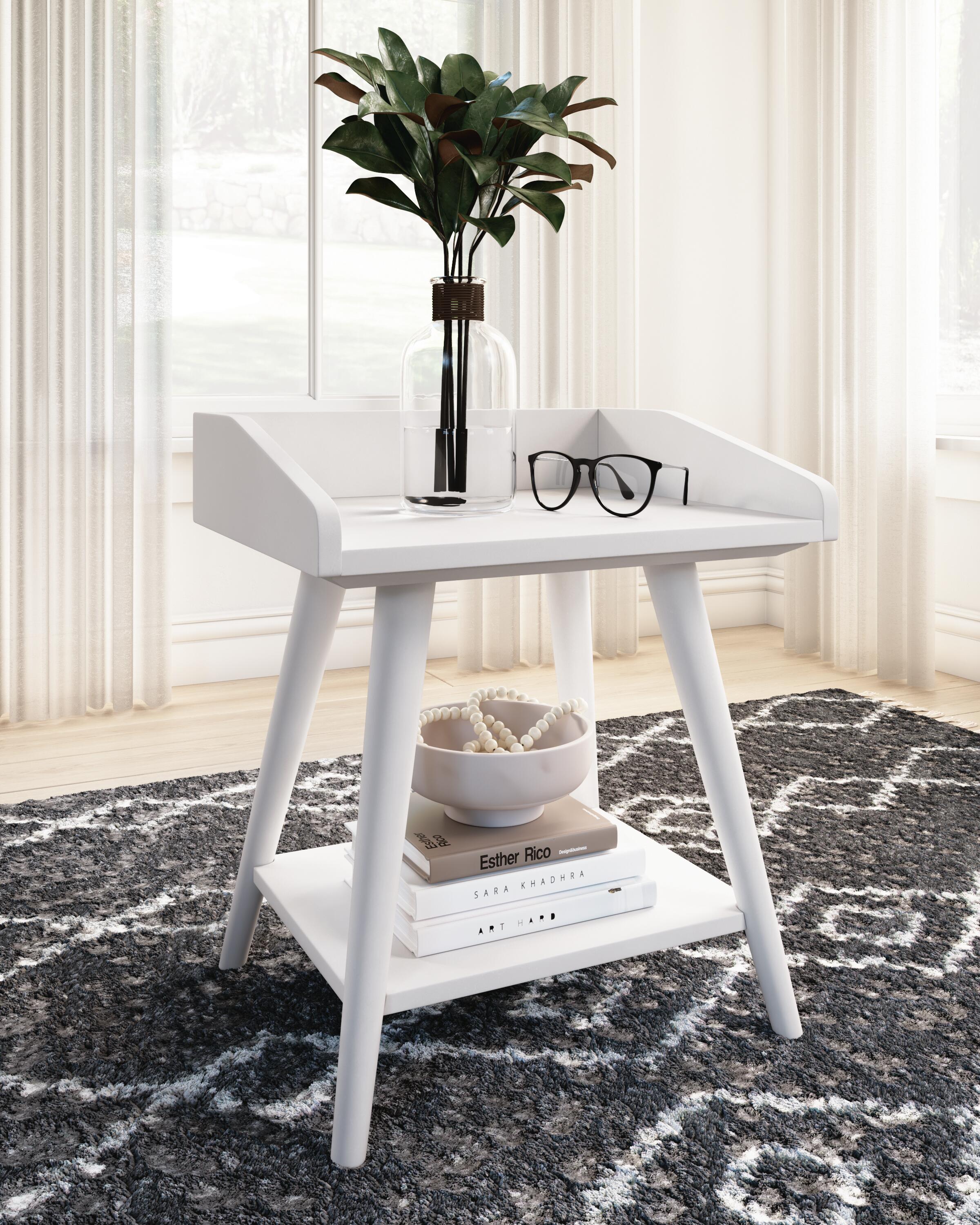 Dar Furniture - Ashley Furniture - Blariden Accent Table - Accent Table / White - A4000367