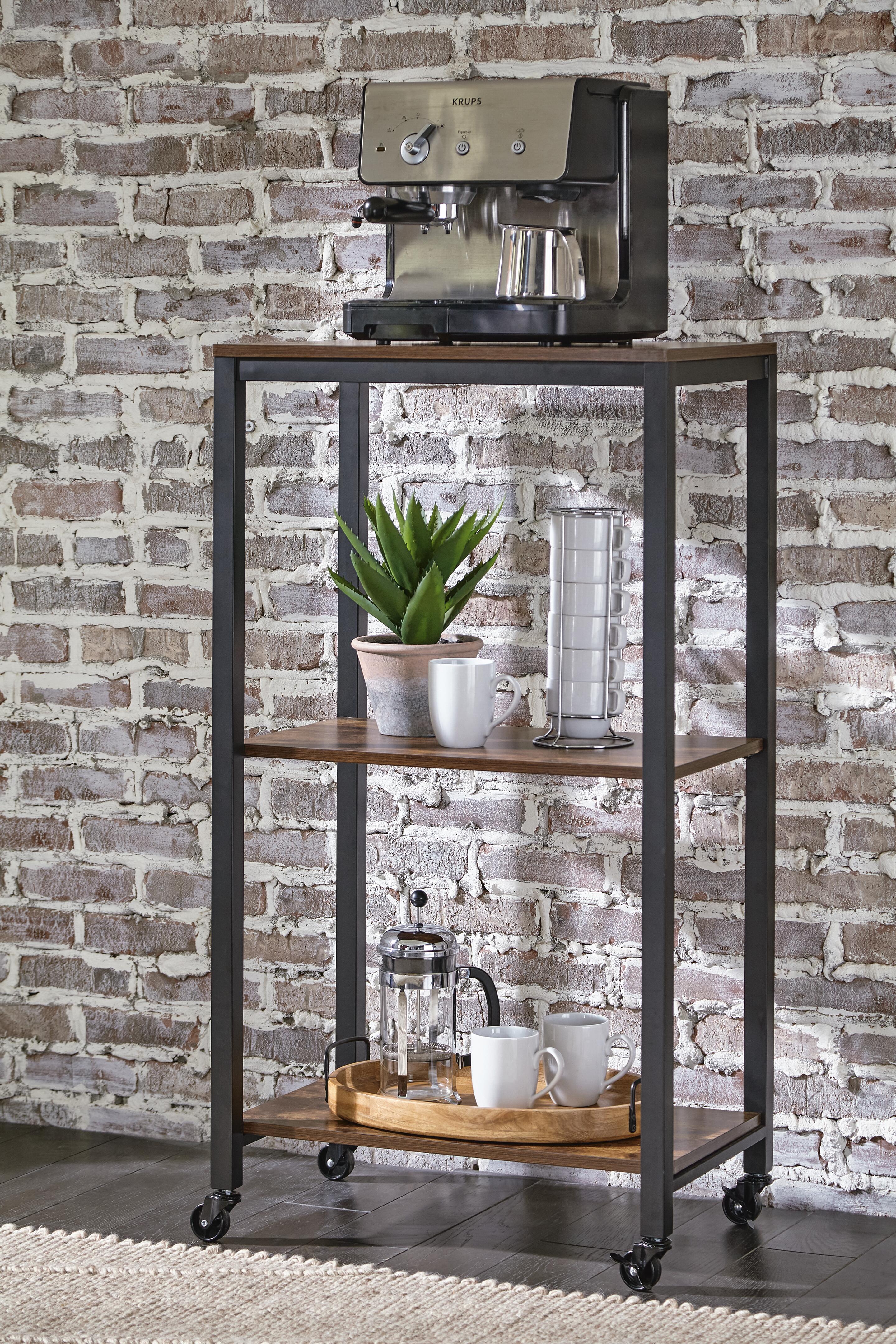 Dar Furniture - Ashley Furniture - Bevinfield Bar Cart - Bar Cart / Brown/Black - A4000394