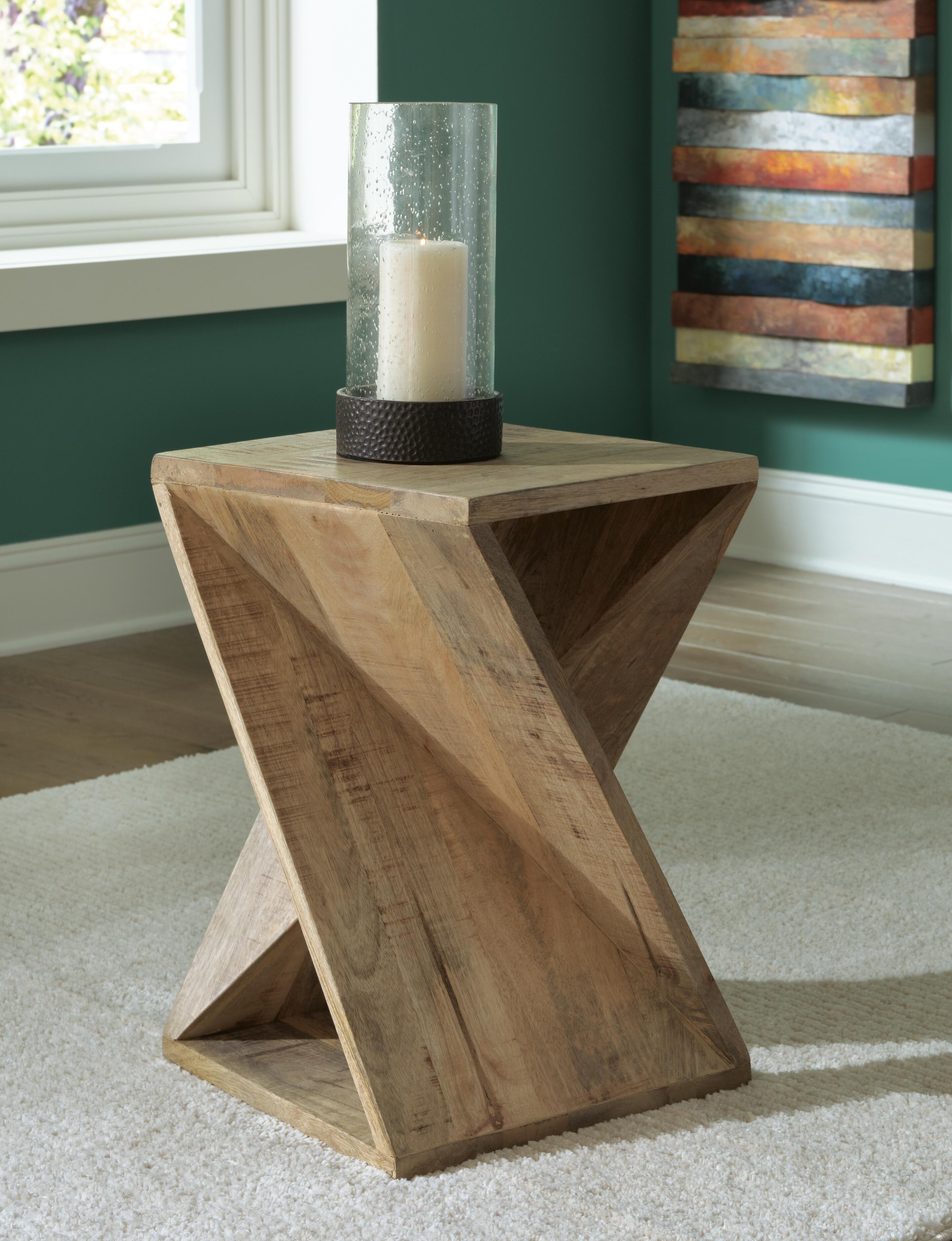 Dar Furniture - Ashley Furniture - Zalemont Accent Table - Accent Table / Distressed Brown - A4000510
