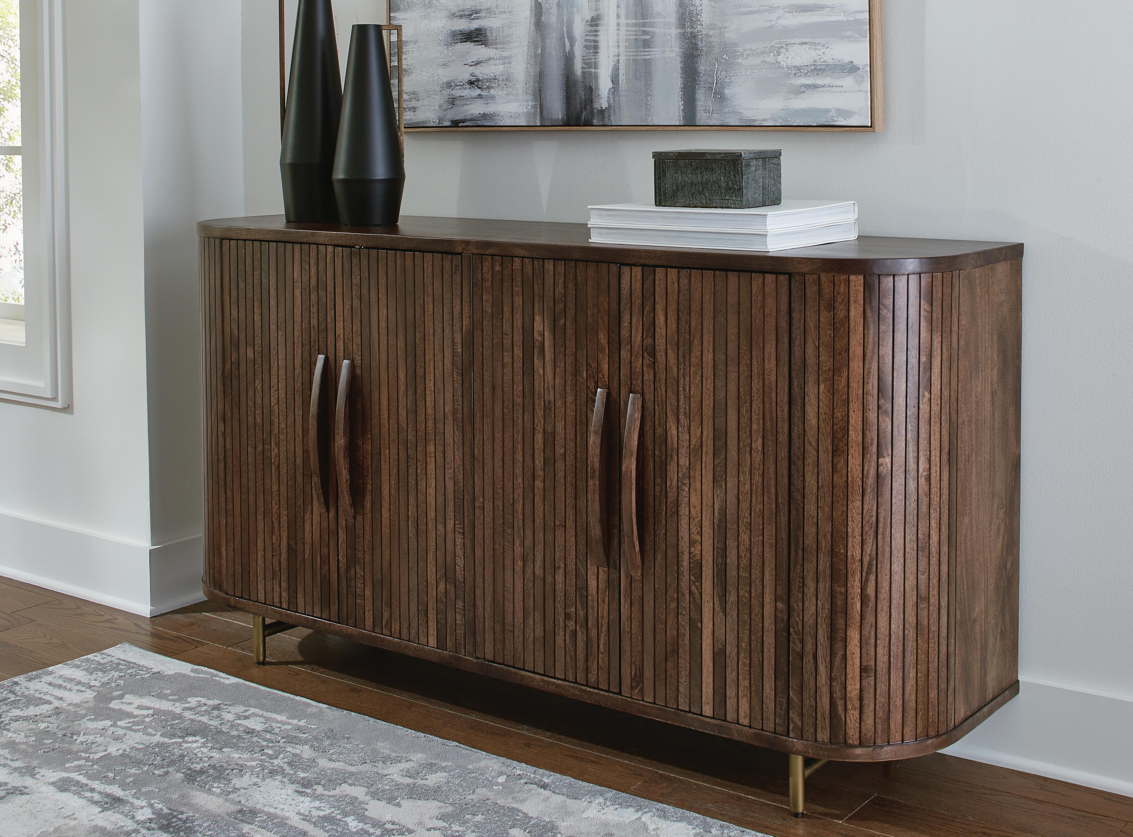 Dar Furniture - Ashley Furniture - Amickly Accent Cabinet - Accent Cabinet / Dark Brown - A4000571
