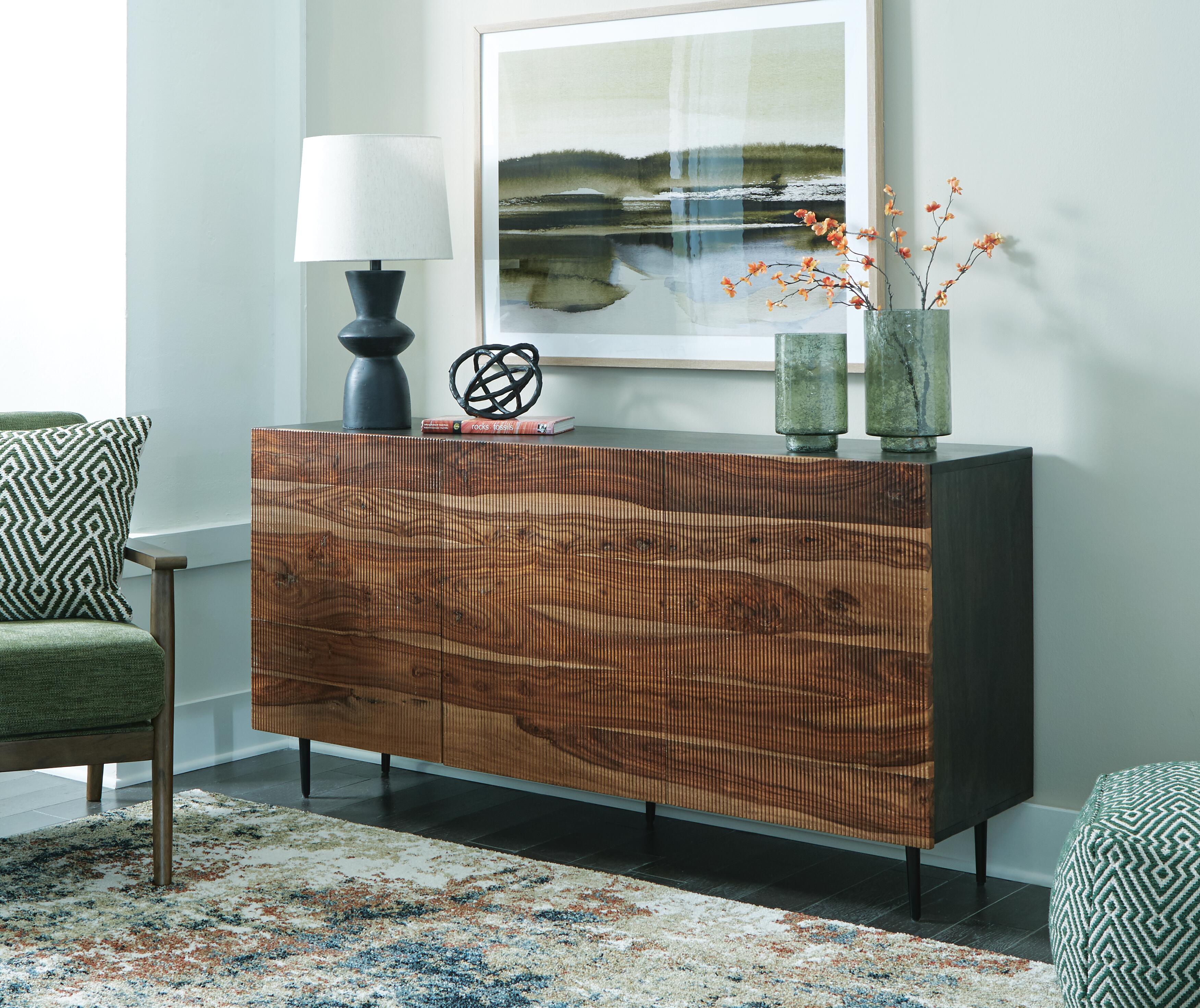 Dar Furniture - Ashley Furniture - Darrey Accent Cabinet - Accent Cabinet / Natural/Brown - A4000580