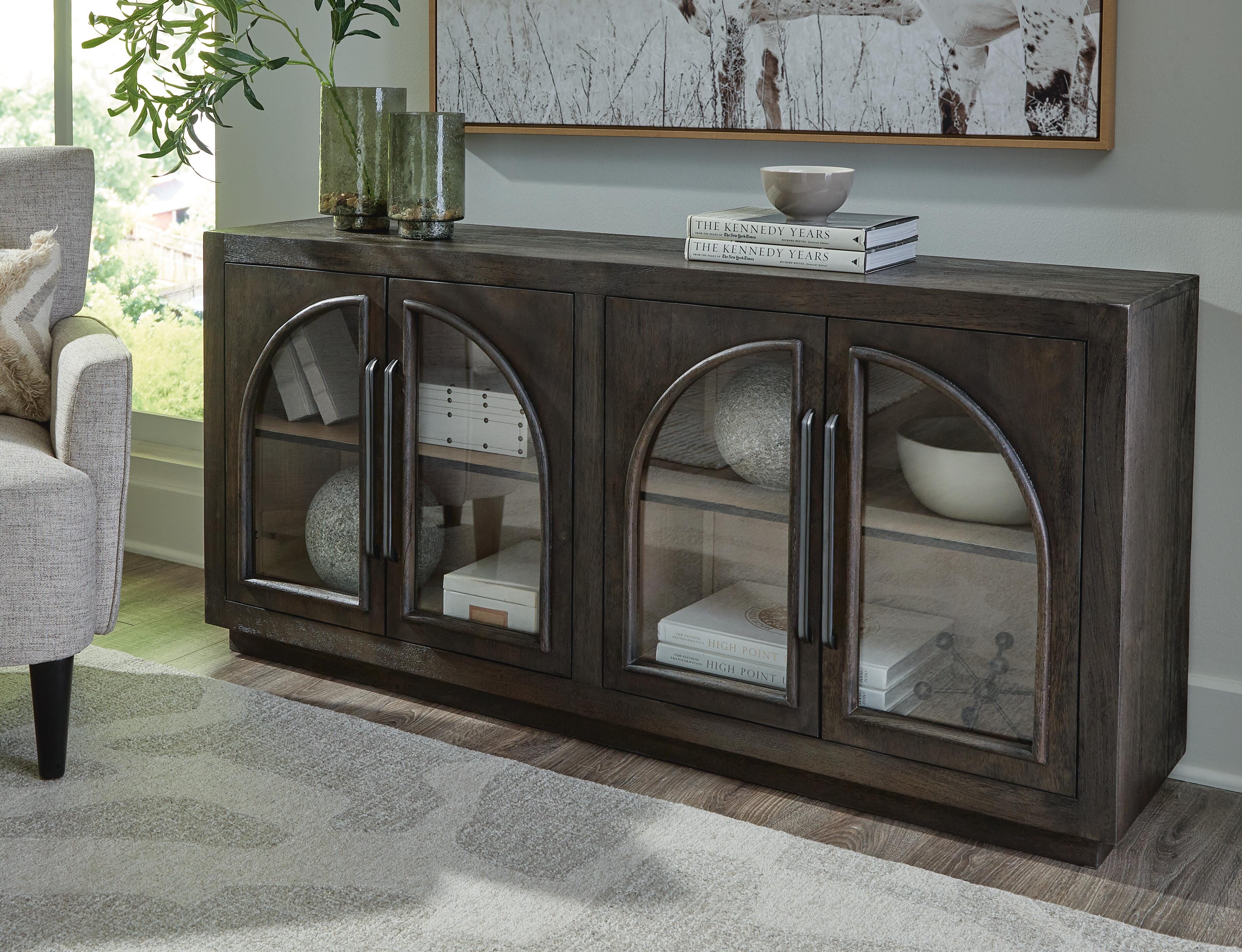 Dar Furniture - Ashley Furniture - Dreley Accent Cabinet - Accent Cabinet / Grayish Brown - A4000586