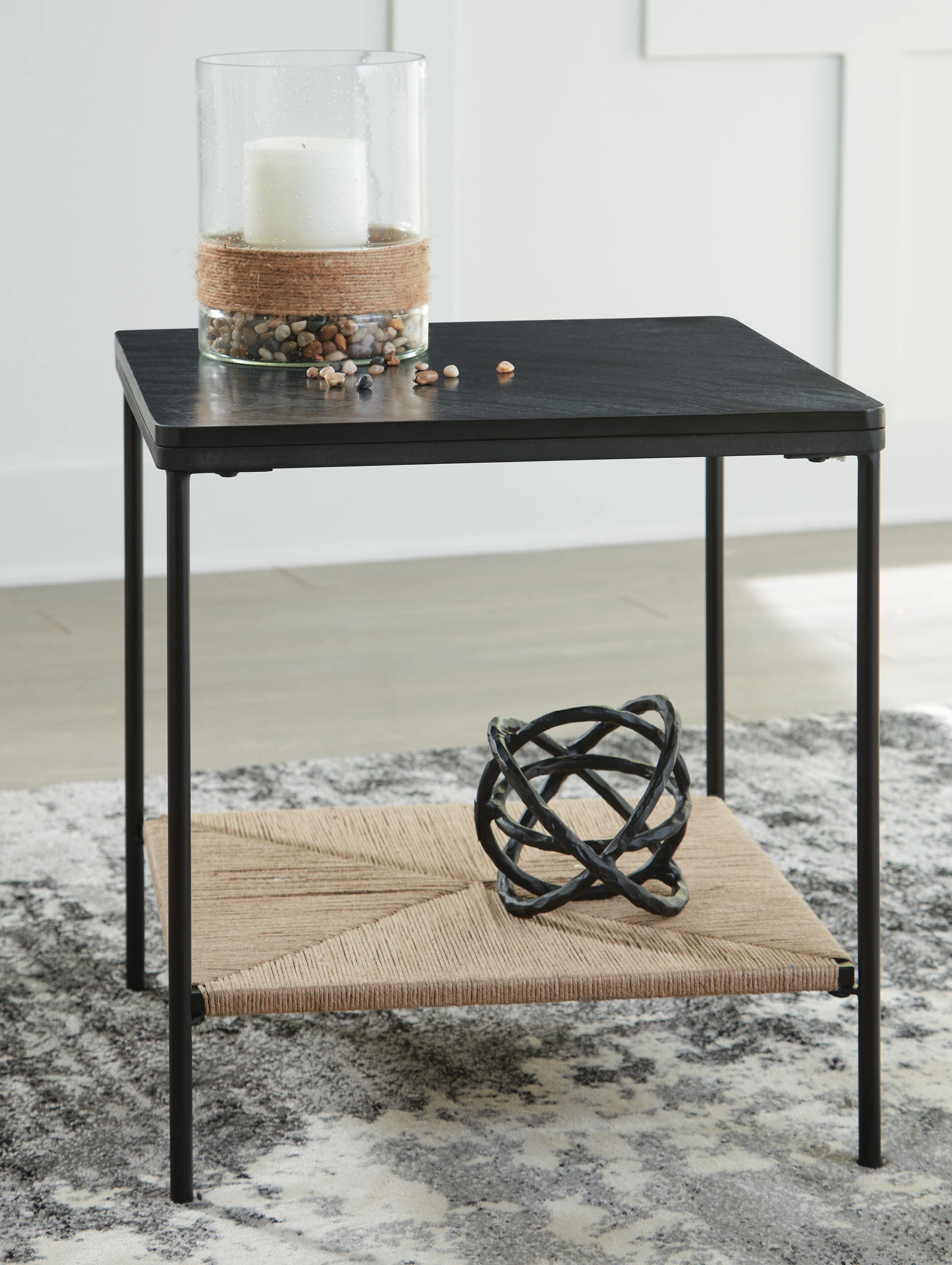 Dar Furniture - Ashley Furniture - Minrich Accent Table - Accent Table / Black/Natural - A4000591