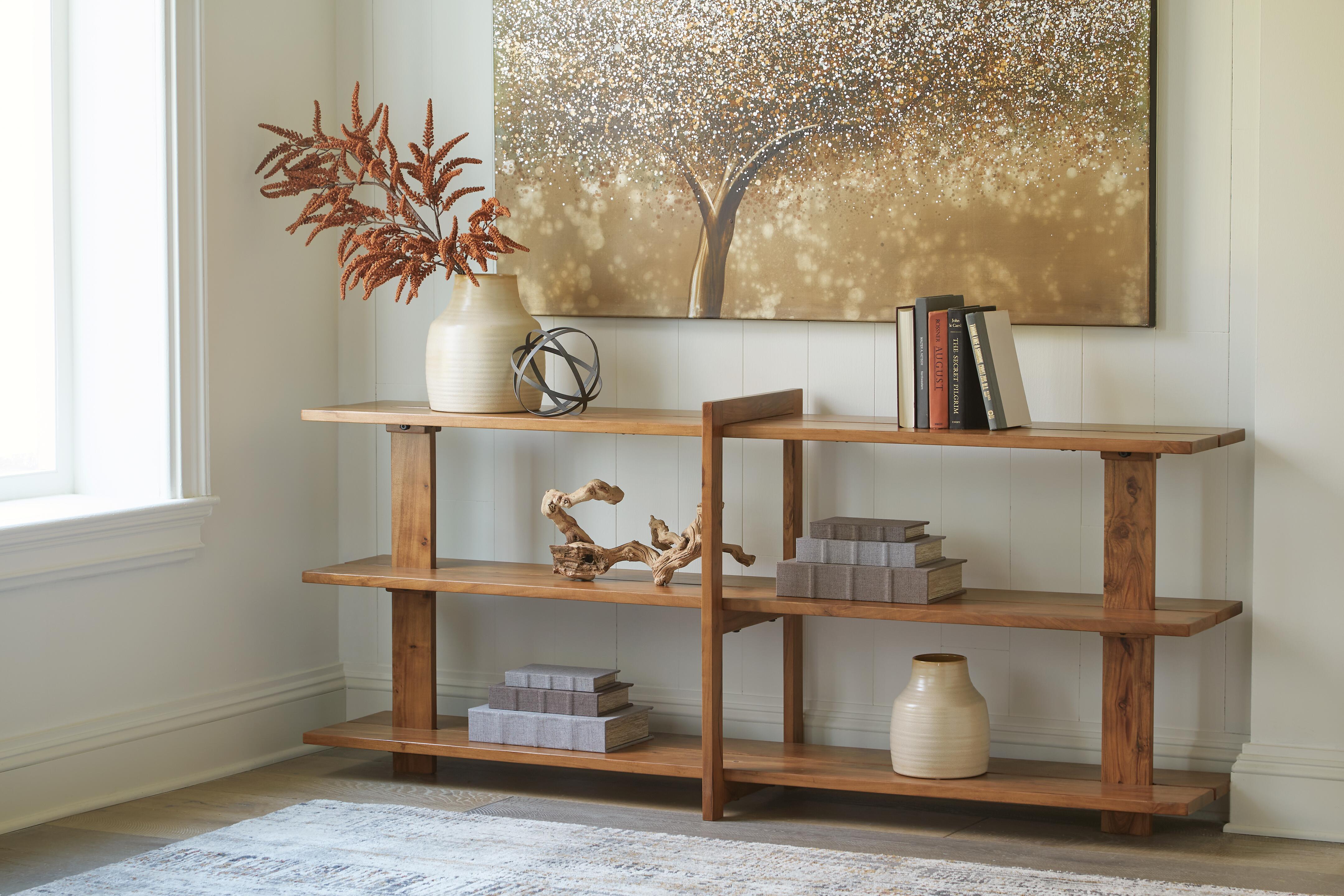Dar Furniture - Ashley Furniture - Fayemour Console Sofa Table - Console Sofa Table / Brown - A4000593