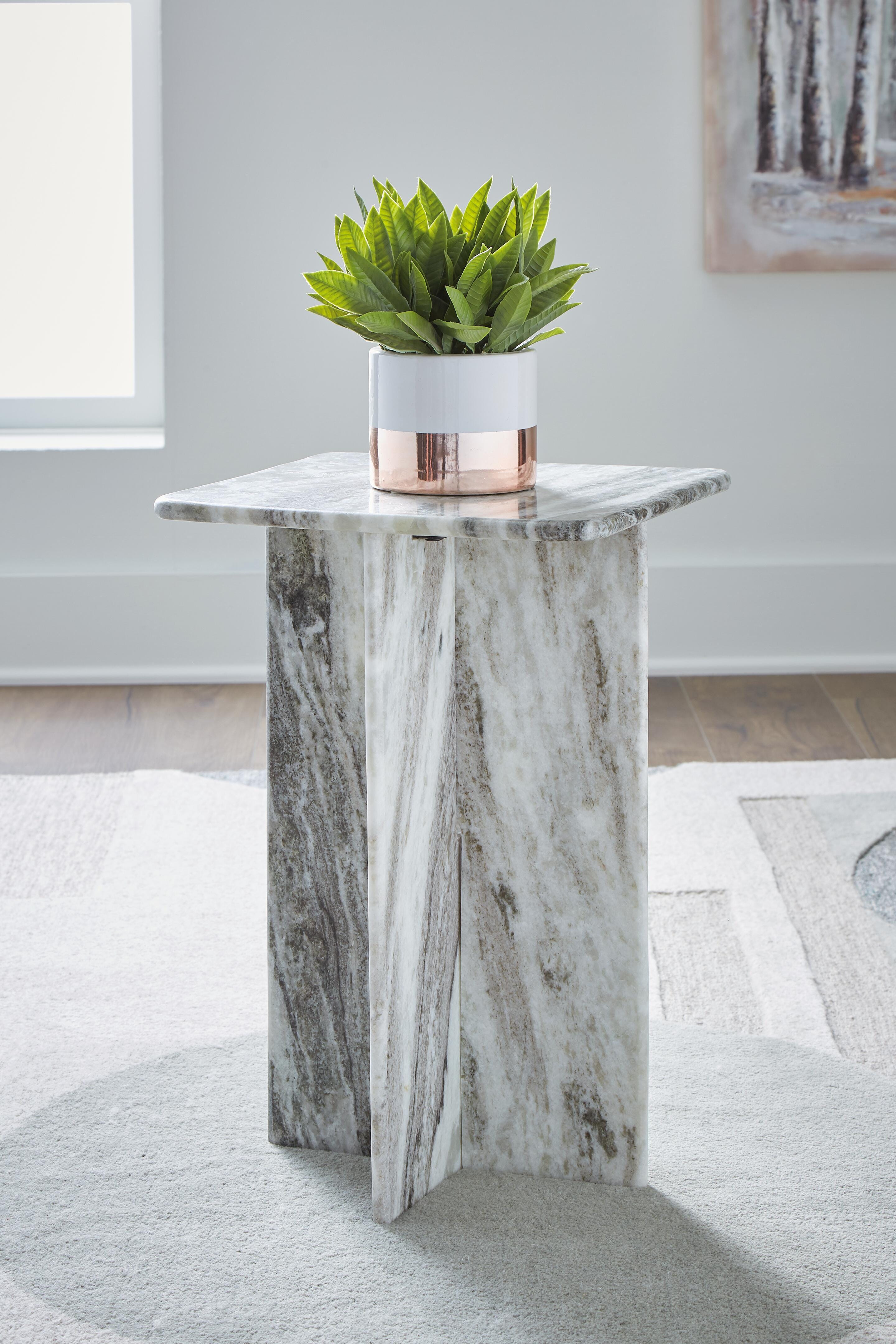 Dar Furniture - Ashley Furniture - Keithwell Accent Table - Accent Table / Gray - A4000611